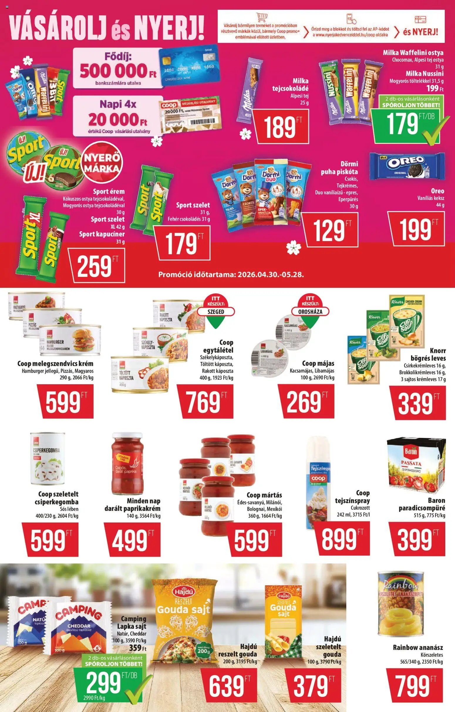 COOP újság 2026.04.30. COOP - Szuper Plus / Alföld Pro-Coop Zrt. (2026-04-30 - 2026-05-06)