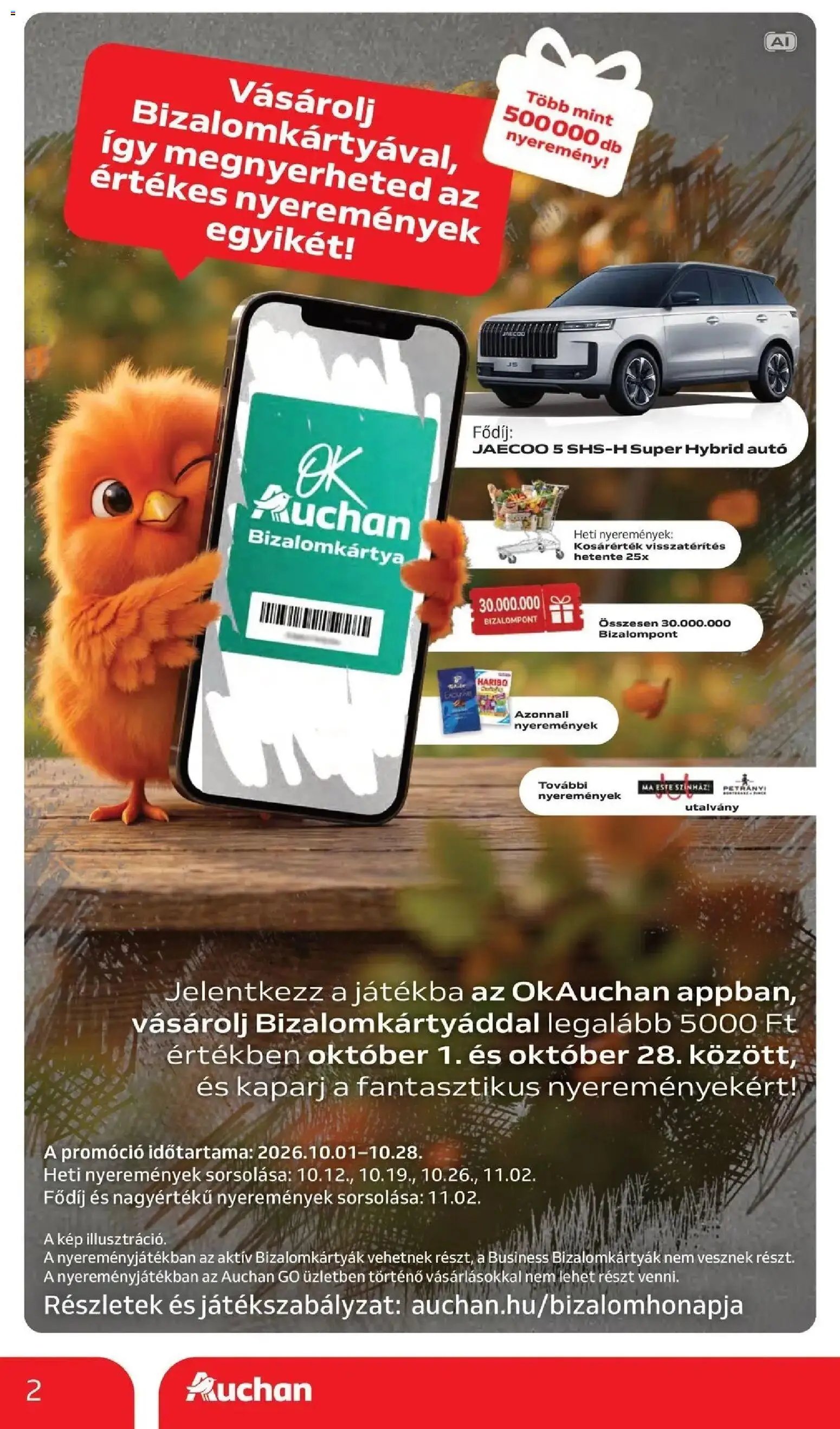 Auchan akciós újság Szolnok 2026.10.15. - lapozható formában szórólap ✳️