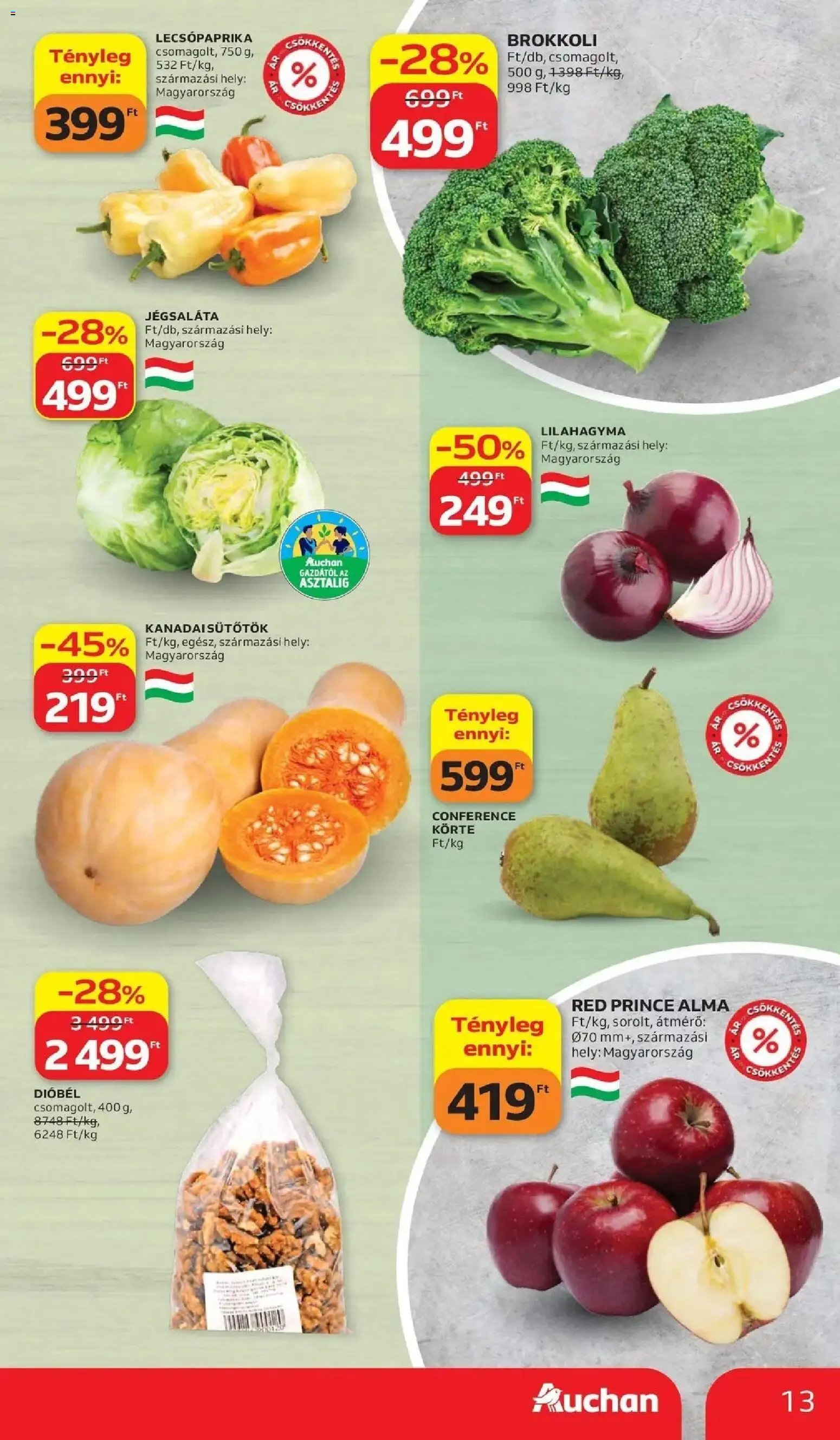 Auchan akciós újság Szolnok 2026.10.15. - lapozható formában szórólap ✳️
