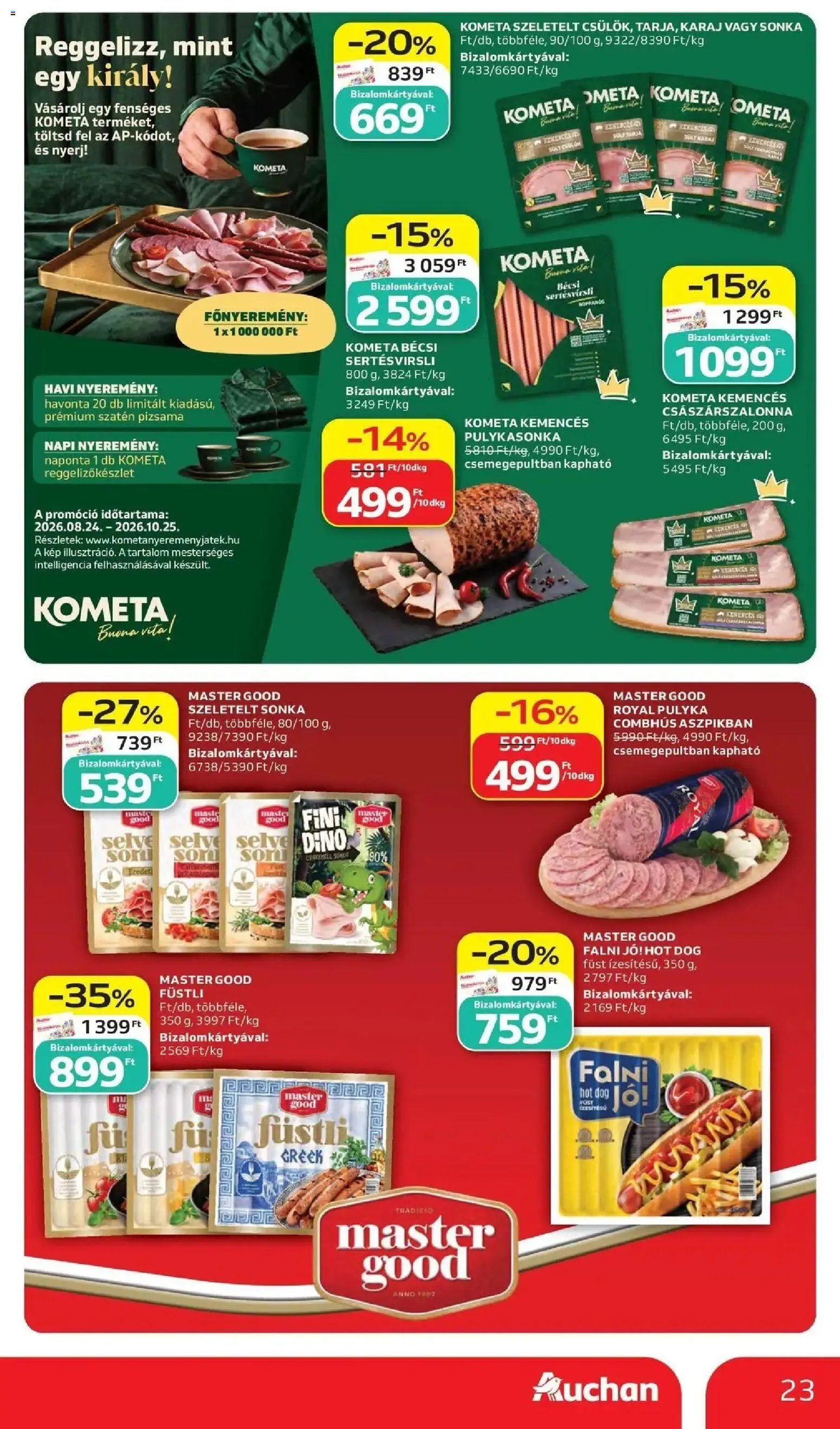 Auchan akciós újság Szolnok 2026.10.15. - lapozható formában szórólap ✳️