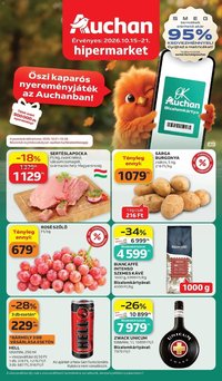 Auchan akciós újság Szolnok 2026.10.15. - lapozható formában szórólap ✳️