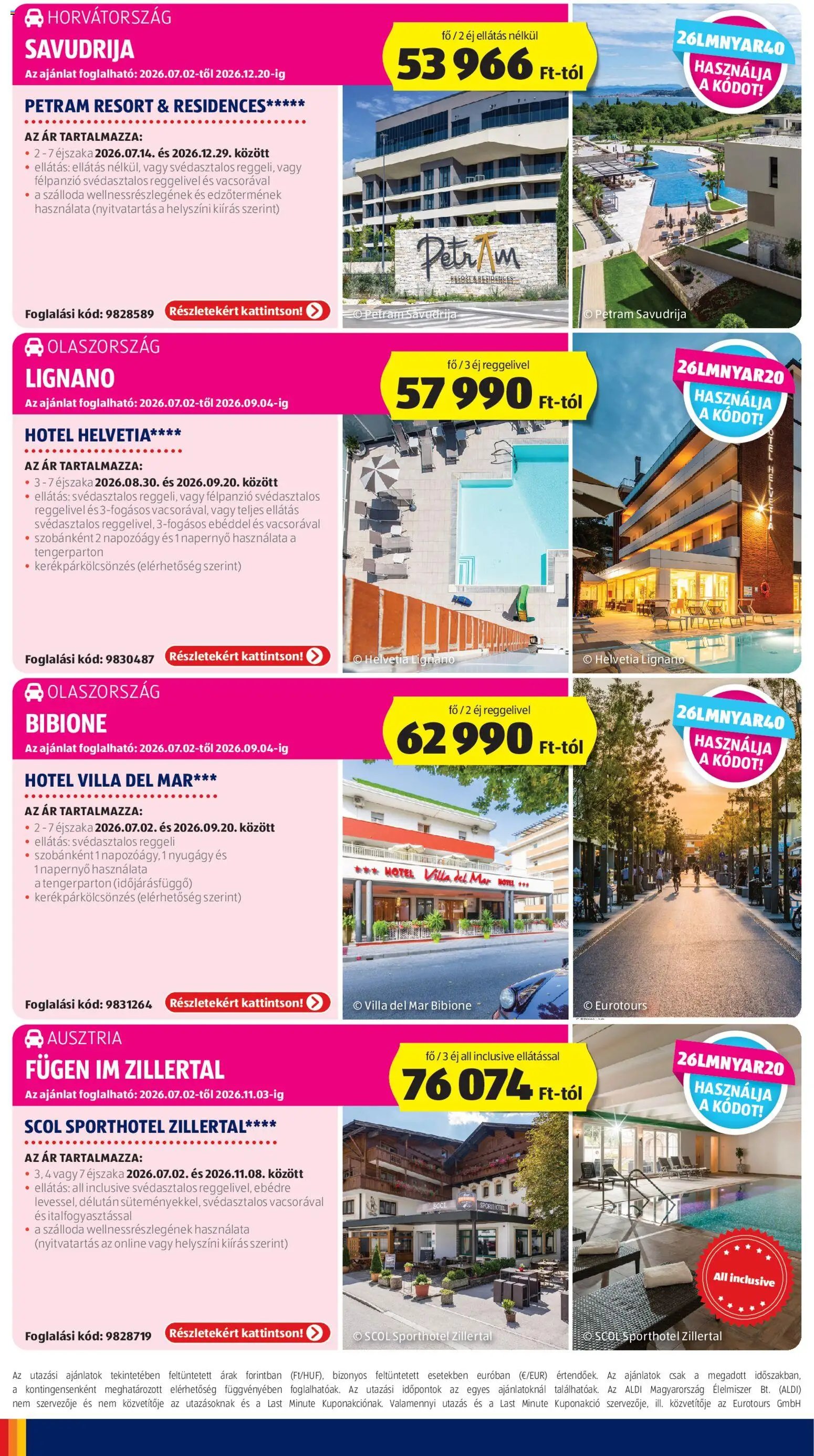 Aldi újság 2026.07.02. Aldi Utazás katalógus