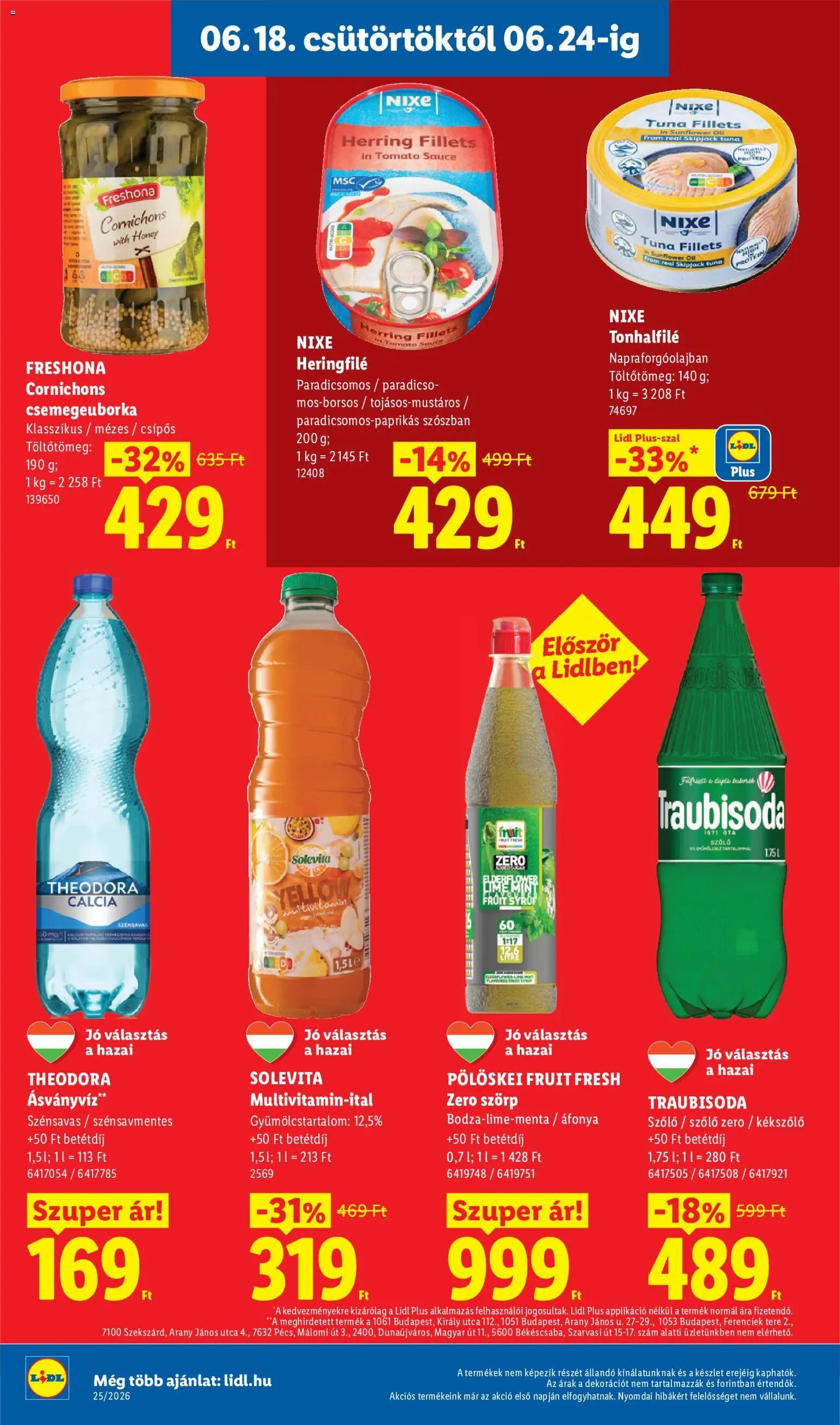 Lidl újság 2026.06.18. Lidl akciós újság
