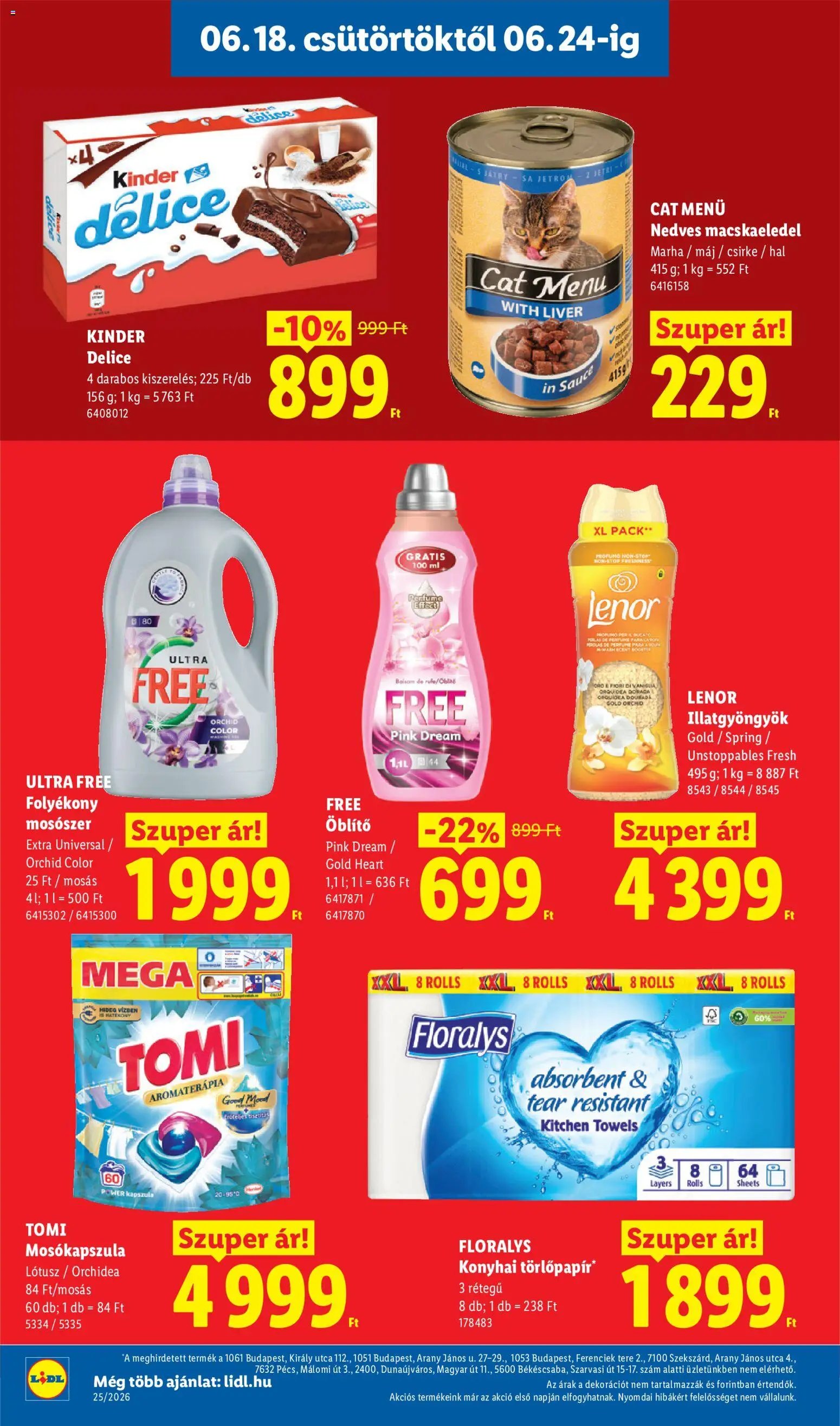 Lidl újság 2026.06.18. Lidl akciós újság