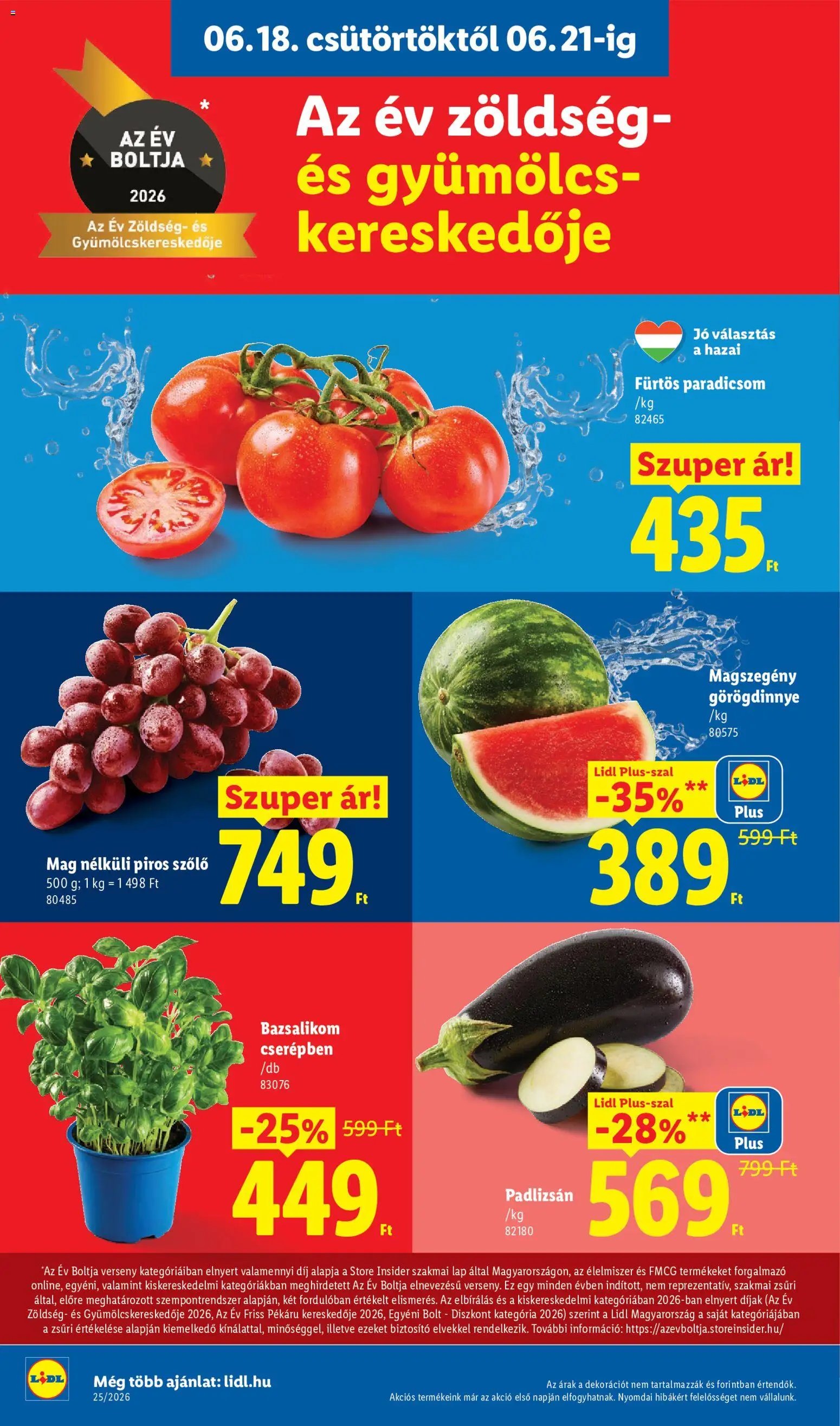 Lidl újság 2026.06.18. Lidl akciós újság
