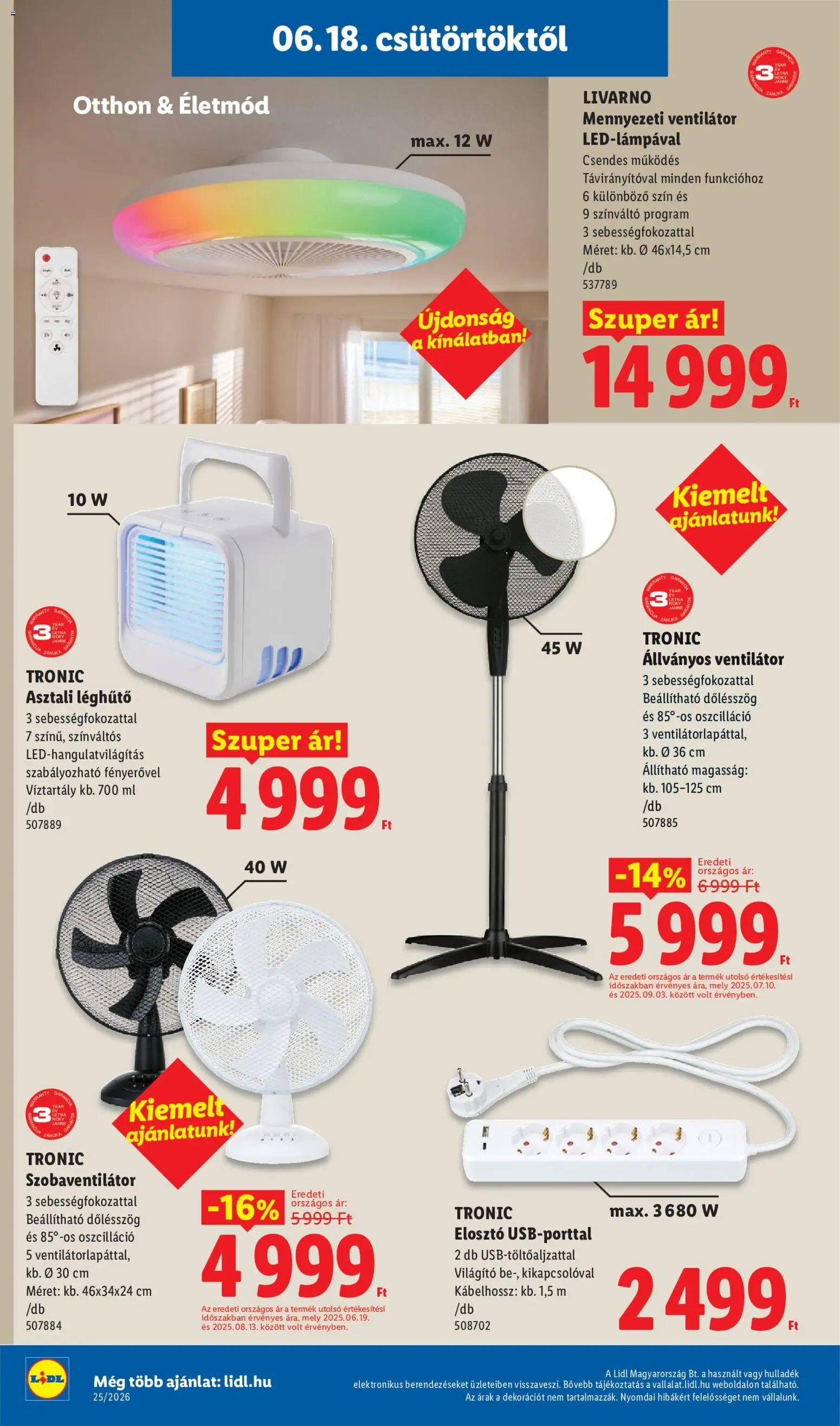 Lidl újság 2026.06.18. Lidl akciós újság