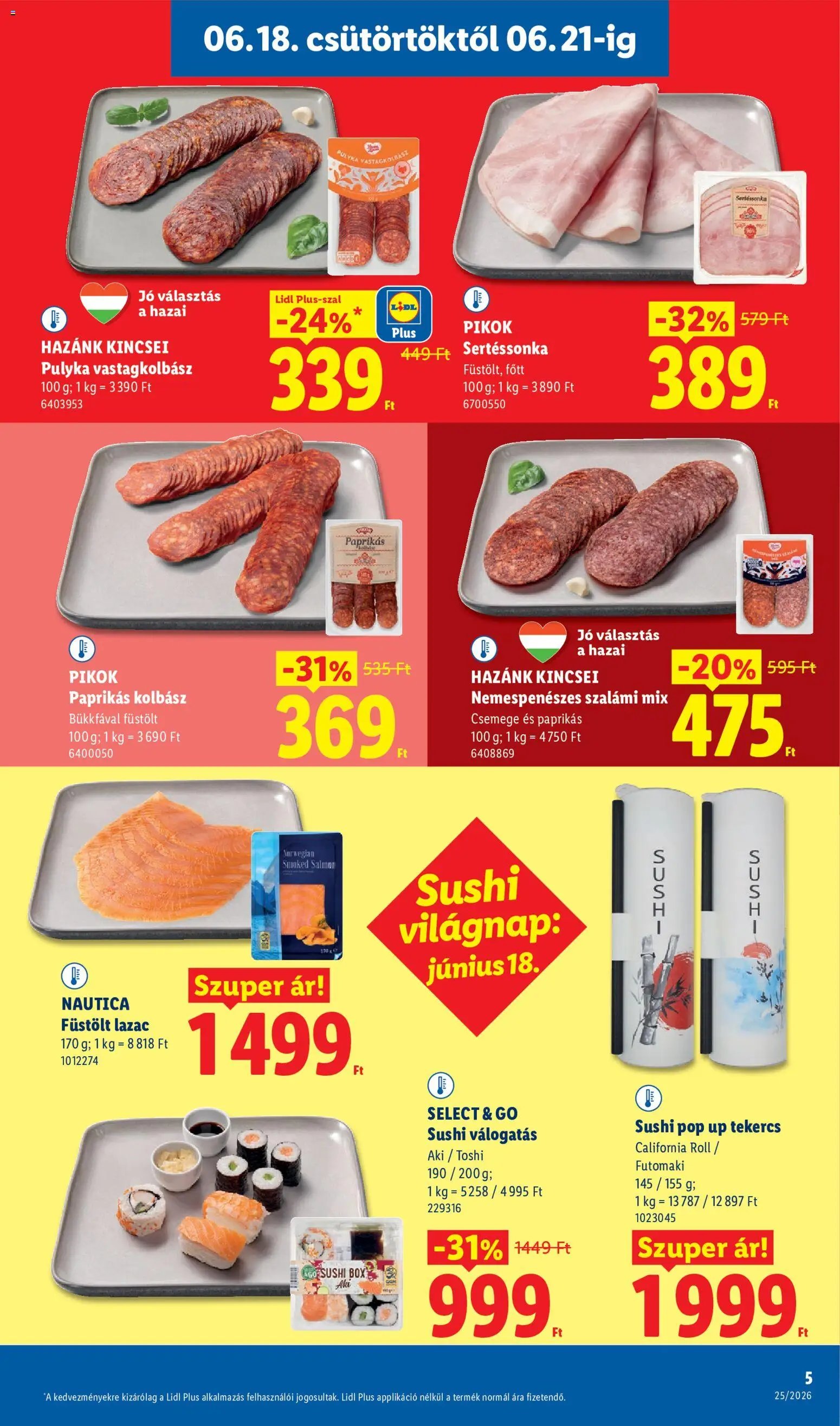 Lidl újság 2026.06.18. Lidl akciós újság