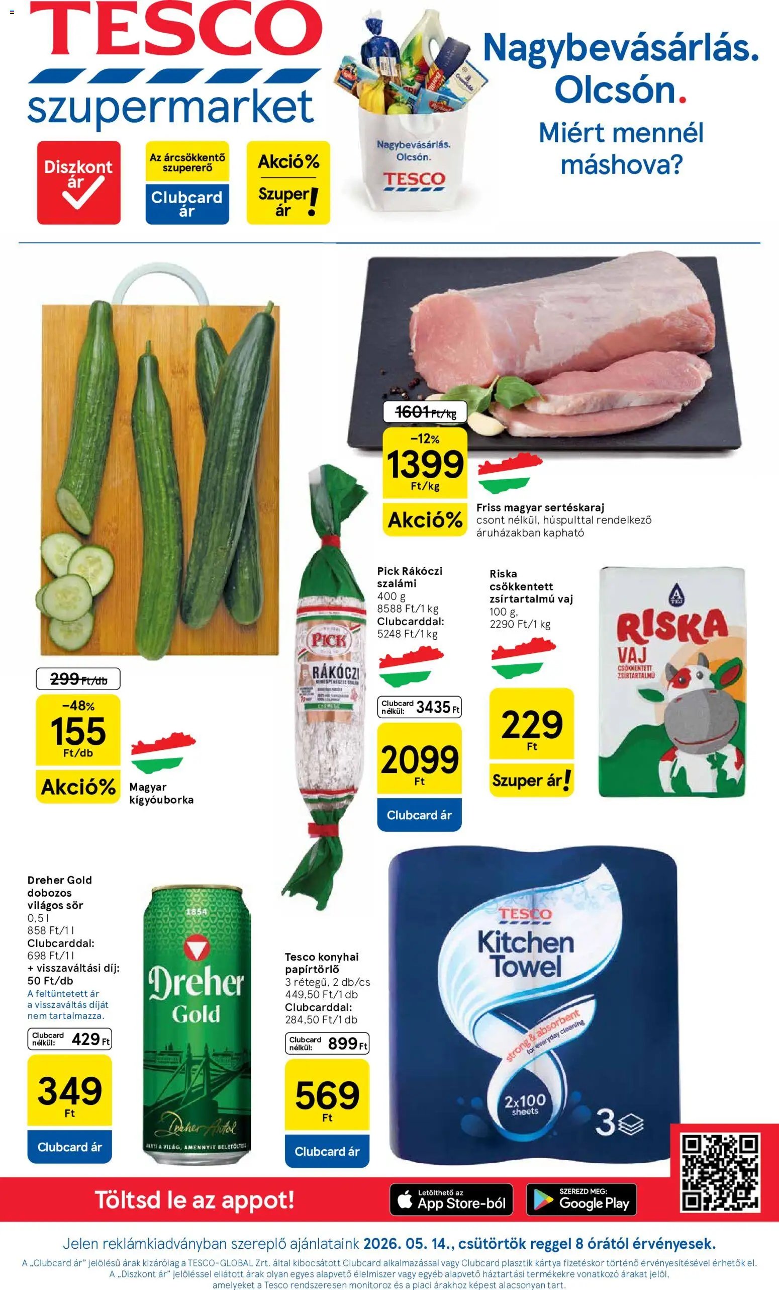 Tesco újság 2026.05.14. Tesco Szupermarket akciós újság (2026-05-14 - 2026-05-20)