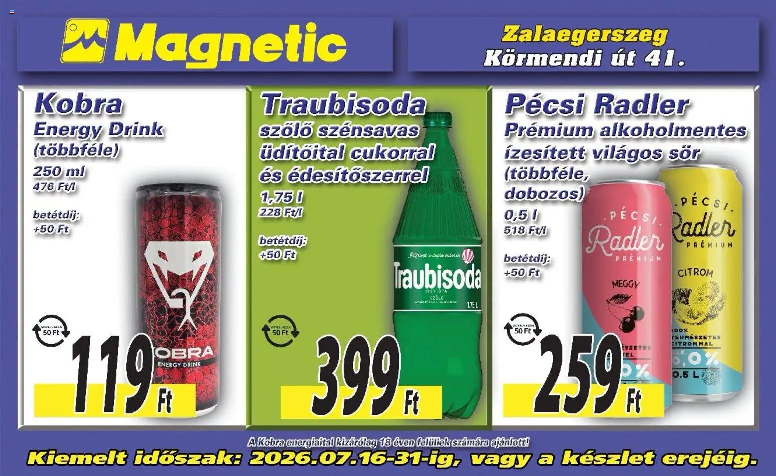 Magnetic újság 2026.07.16. Magnetic Aktuális óriásplakátok
