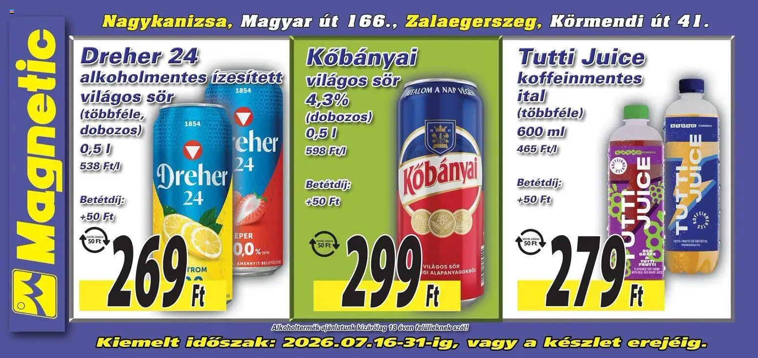 Magnetic újság 2026.07.16. Magnetic Aktuális óriásplakátok