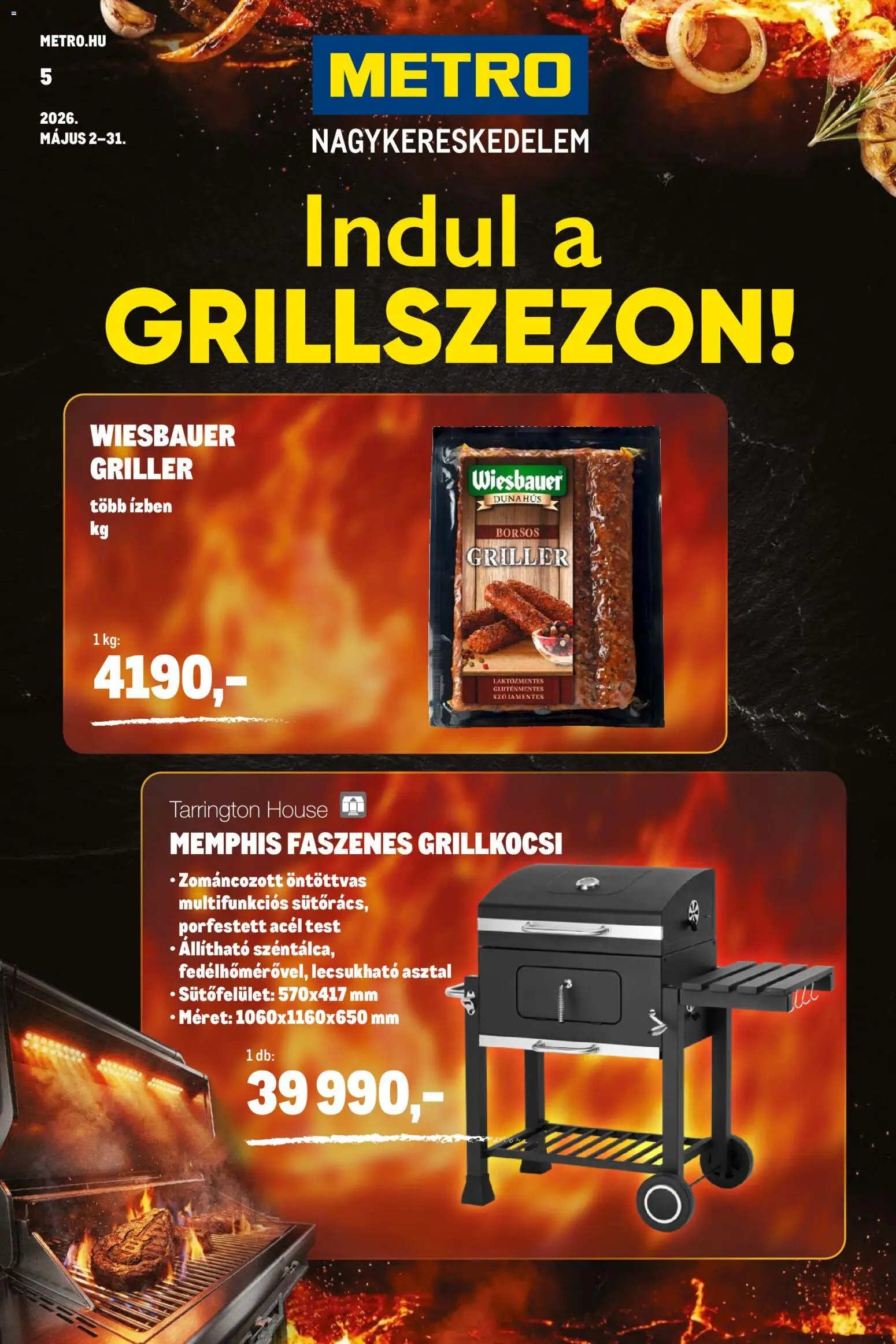 Metro újság 2026.05.02. Metro Grill katalógus 2026/05 (2026-05-02 - 2026-05-31)