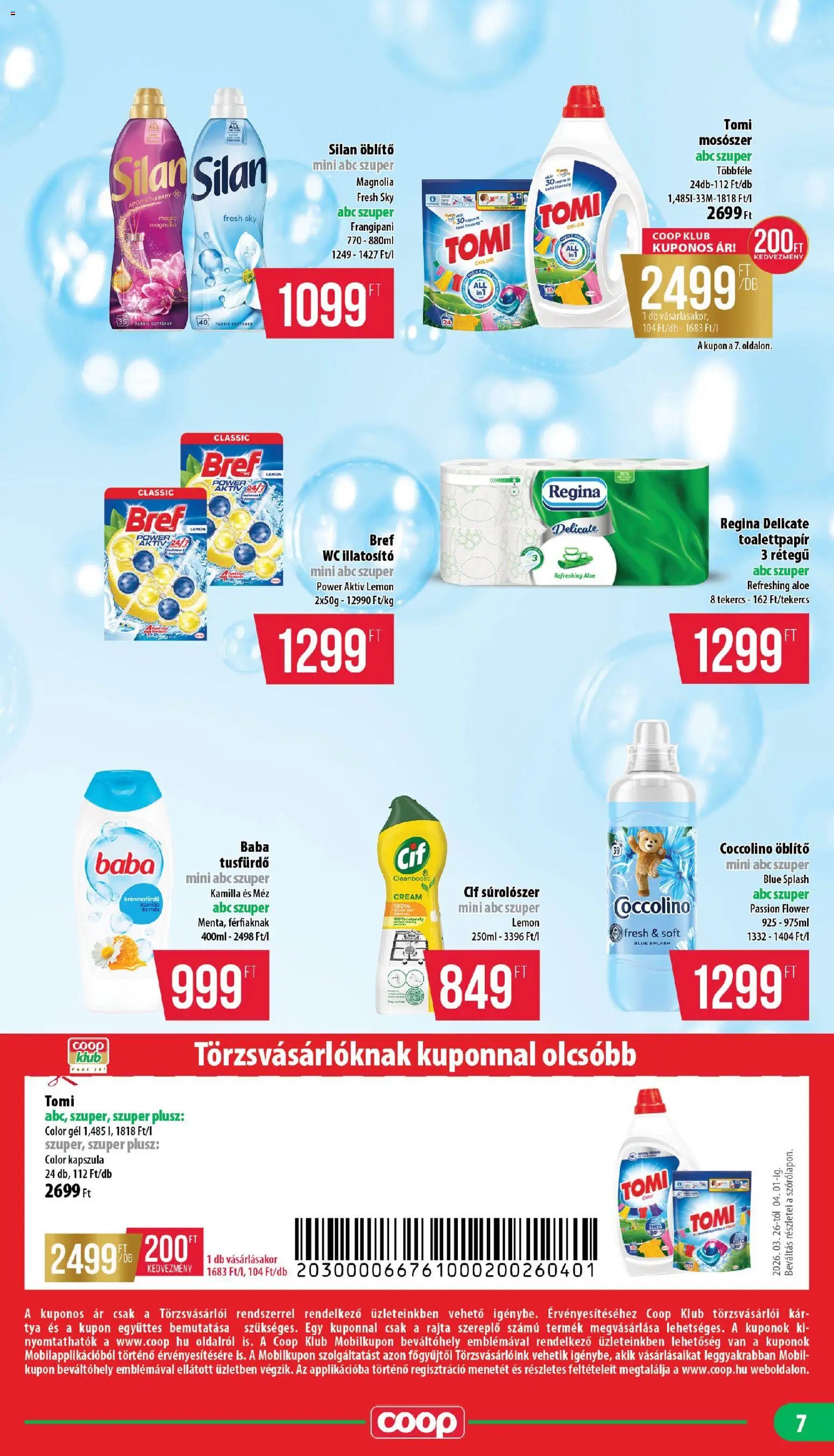 COOP újság 2026.03.26. COOP - Mini & Abc & Szuper / Nyírzem (2026-03-26 - 2026-04-01)