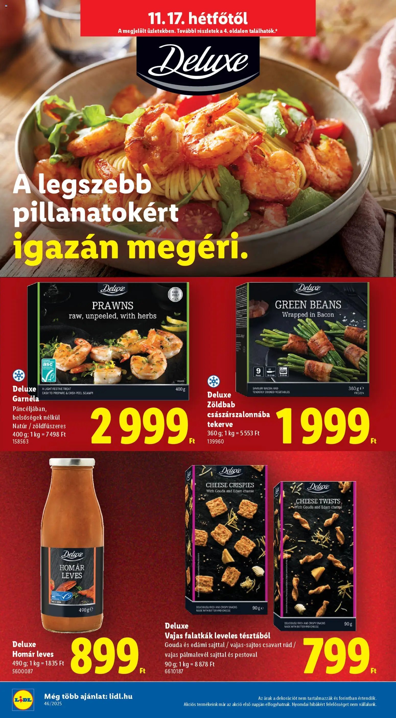 Lidl újság 2025.11.17. Regionális Deluxe katalógus (2025-11-17 - 2025-12-28)