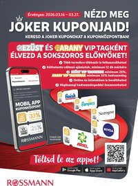 Rossmann újság 2026.03.16. Rossmann Szórólap (2026-03-16 - 2026-03-27)