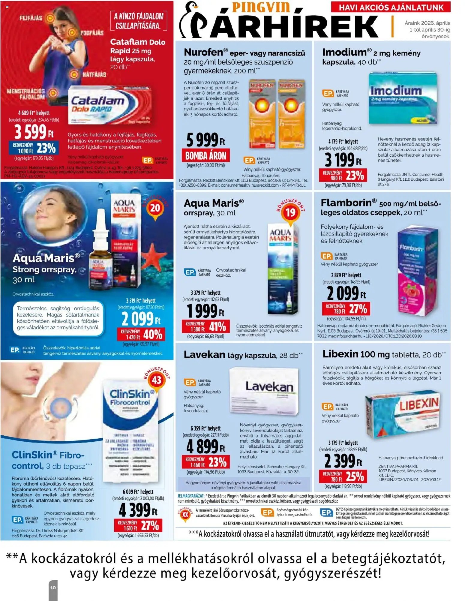 Pingvin Patika újság 2026.04.01. Pingvin Patika Magazin (2026-04-01 - 2026-04-30)