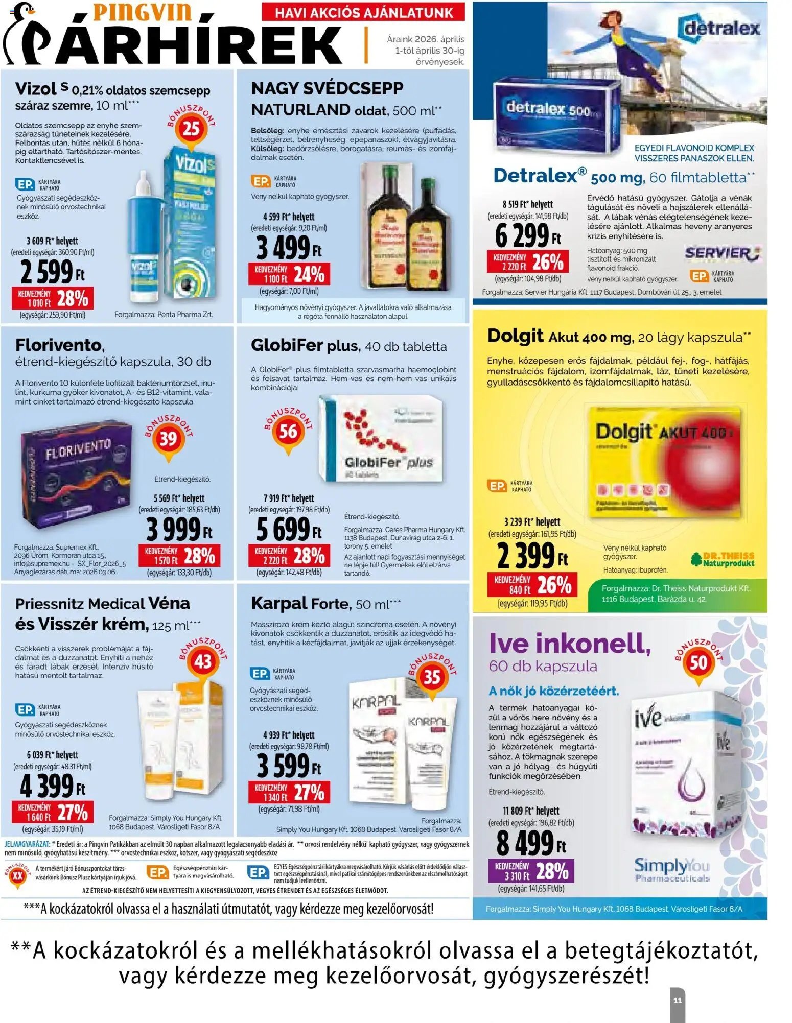 Pingvin Patika újság 2026.04.01. Pingvin Patika Magazin (2026-04-01 - 2026-04-30)