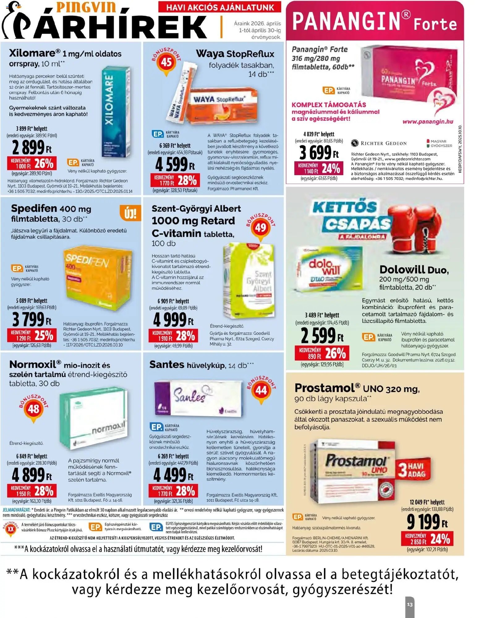 Pingvin Patika újság 2026.04.01. Pingvin Patika Magazin (2026-04-01 - 2026-04-30)