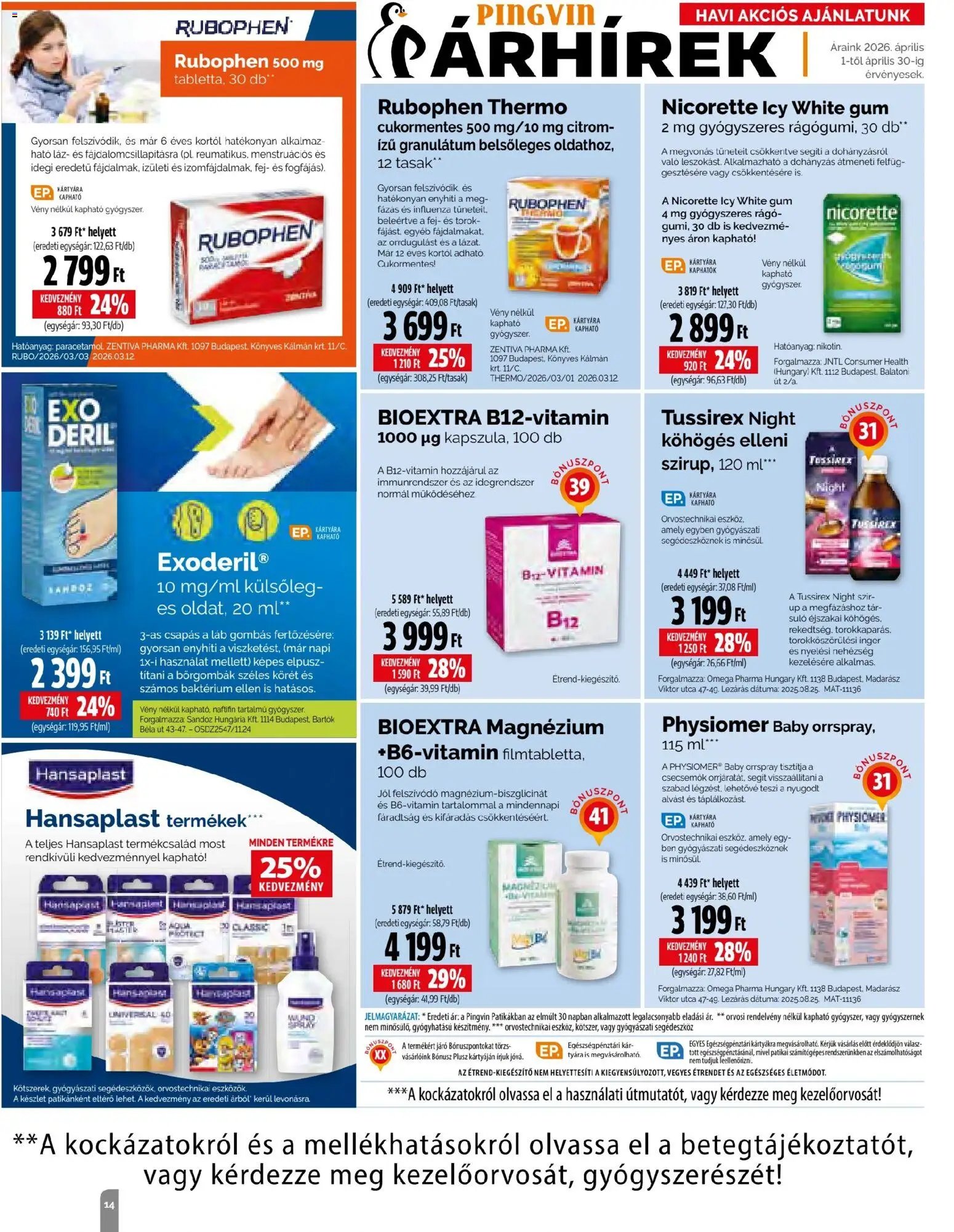 Pingvin Patika újság 2026.04.01. Pingvin Patika Magazin (2026-04-01 - 2026-04-30)