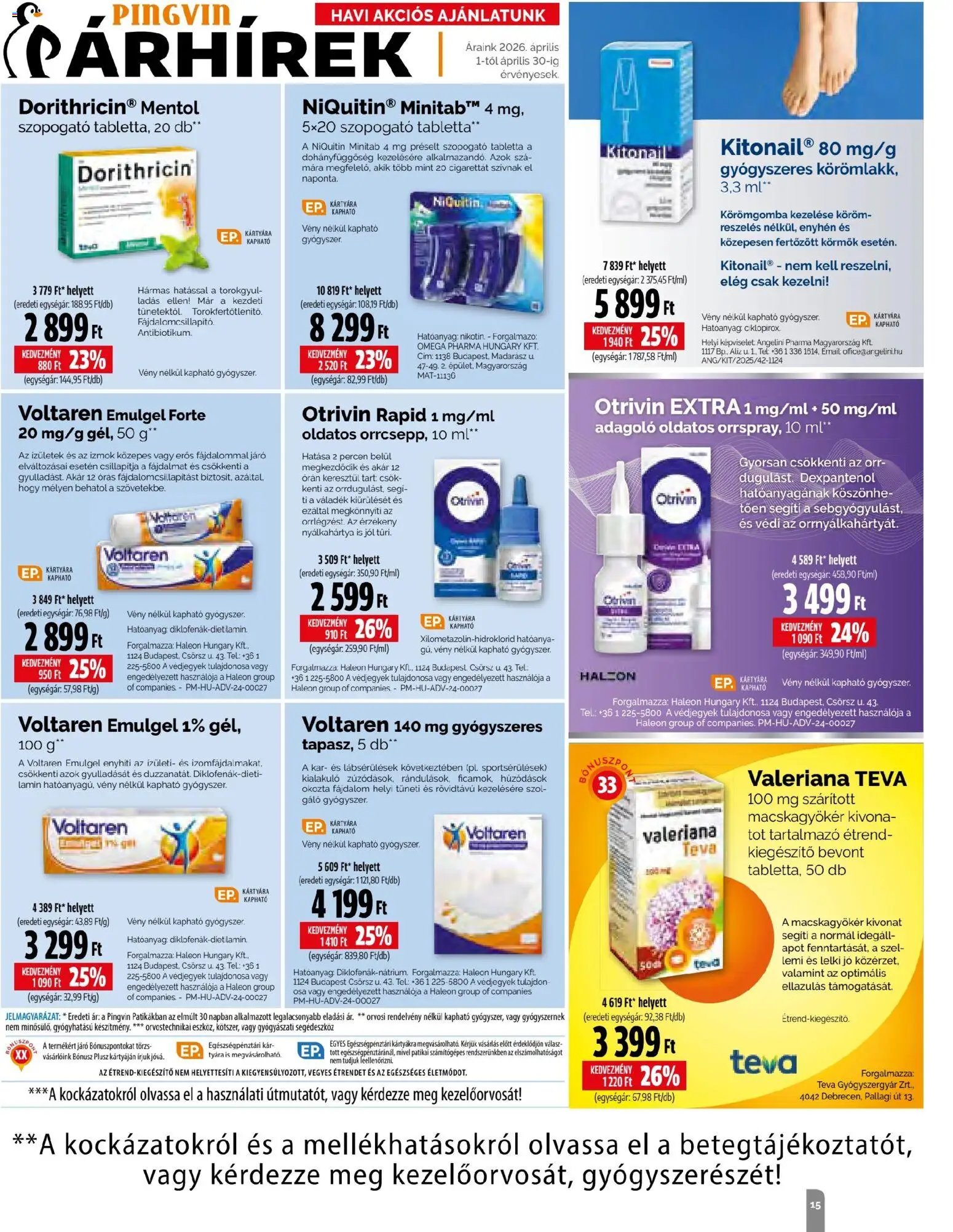 Pingvin Patika újság 2026.04.01. Pingvin Patika Magazin (2026-04-01 - 2026-04-30)