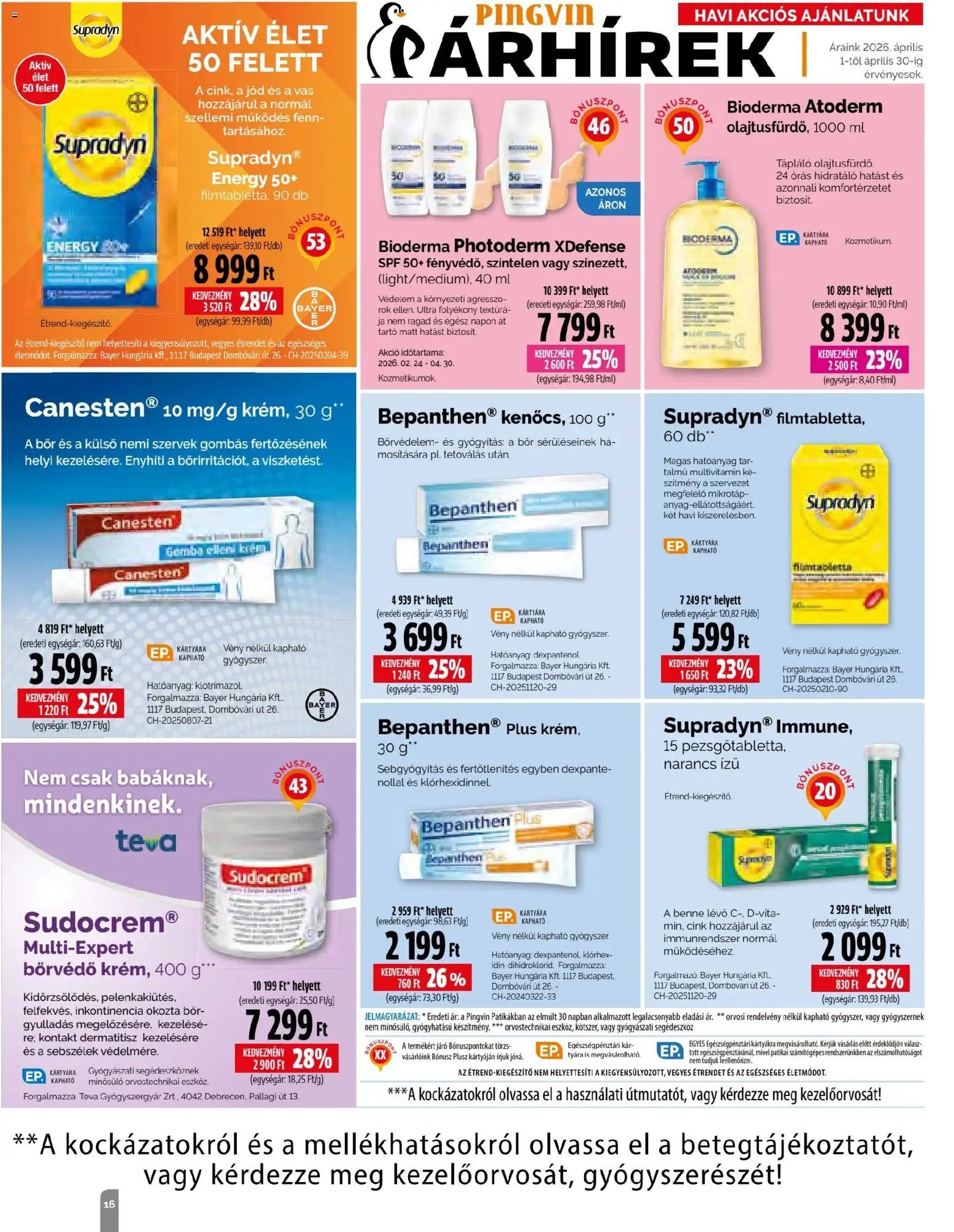 Pingvin Patika újság 2026.04.01. Pingvin Patika Magazin (2026-04-01 - 2026-04-30)