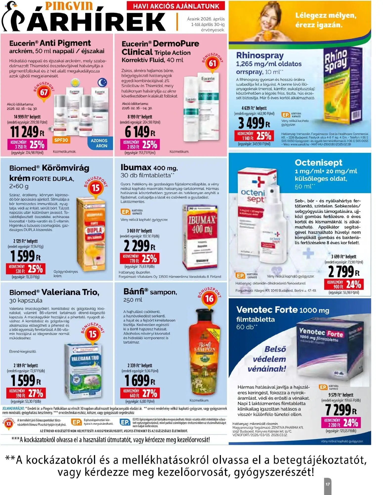 Pingvin Patika újság 2026.04.01. Pingvin Patika Magazin (2026-04-01 - 2026-04-30)