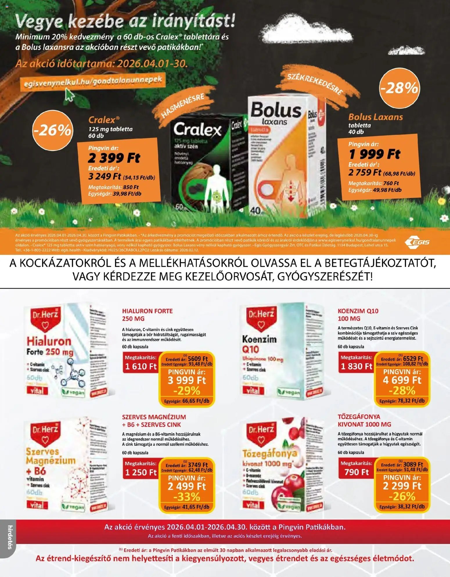 Pingvin Patika újság 2026.04.01. Pingvin Patika Magazin (2026-04-01 - 2026-04-30)