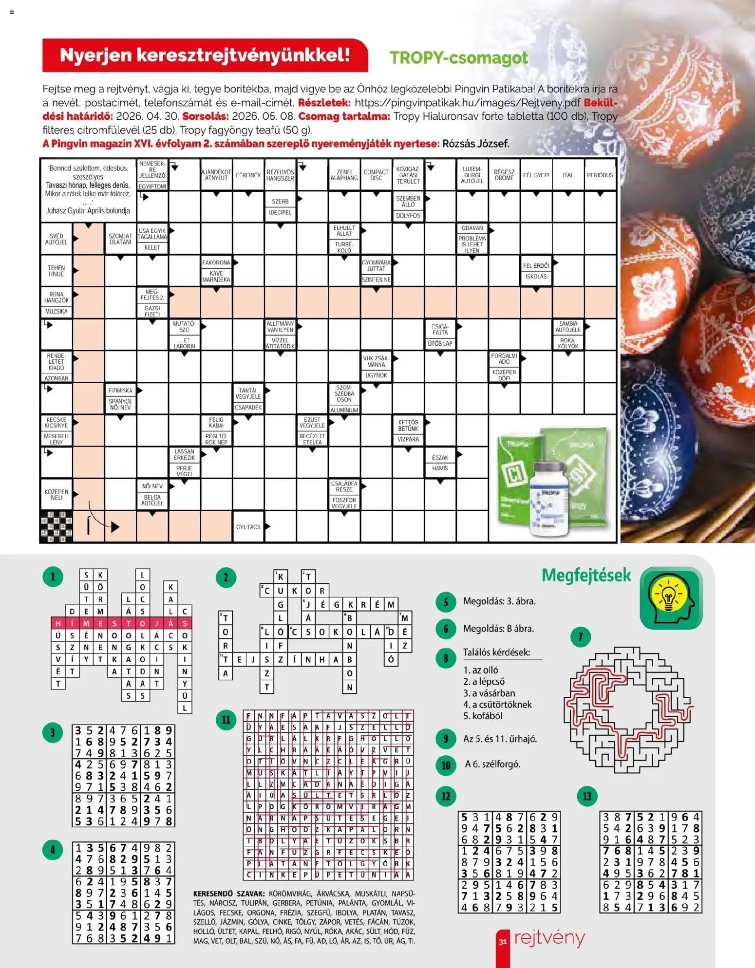 Pingvin Patika újság 2026.04.01. Pingvin Patika Magazin (2026-04-01 - 2026-04-30)