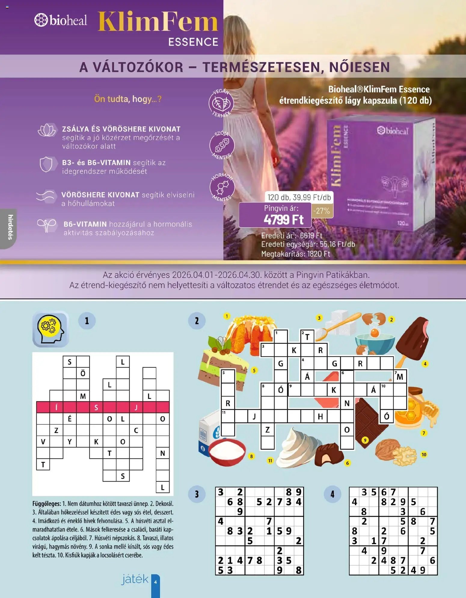 Pingvin Patika újság 2026.04.01. Pingvin Patika Magazin (2026-04-01 - 2026-04-30)