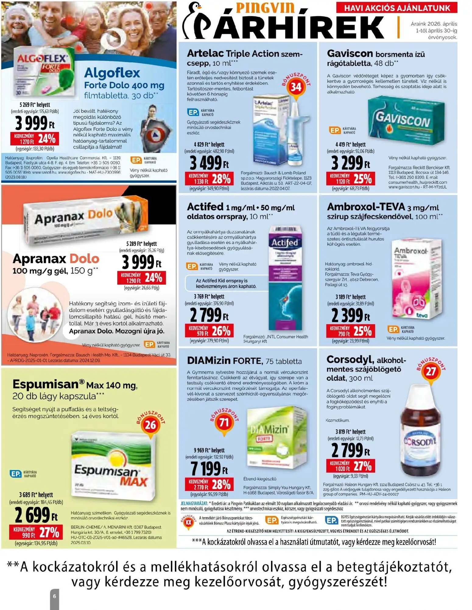Pingvin Patika újság 2026.04.01. Pingvin Patika Magazin (2026-04-01 - 2026-04-30)