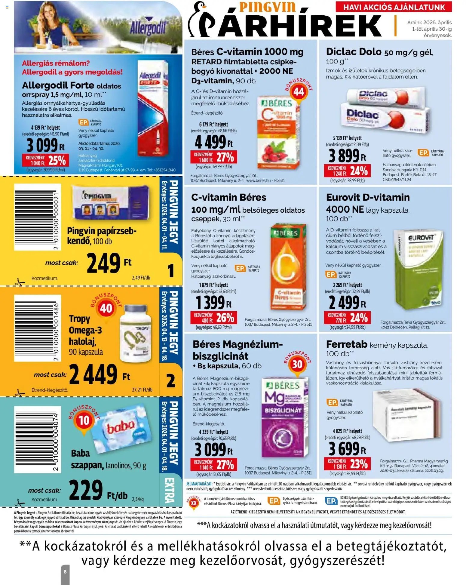 Pingvin Patika újság 2026.04.01. Pingvin Patika Magazin (2026-04-01 - 2026-04-30)