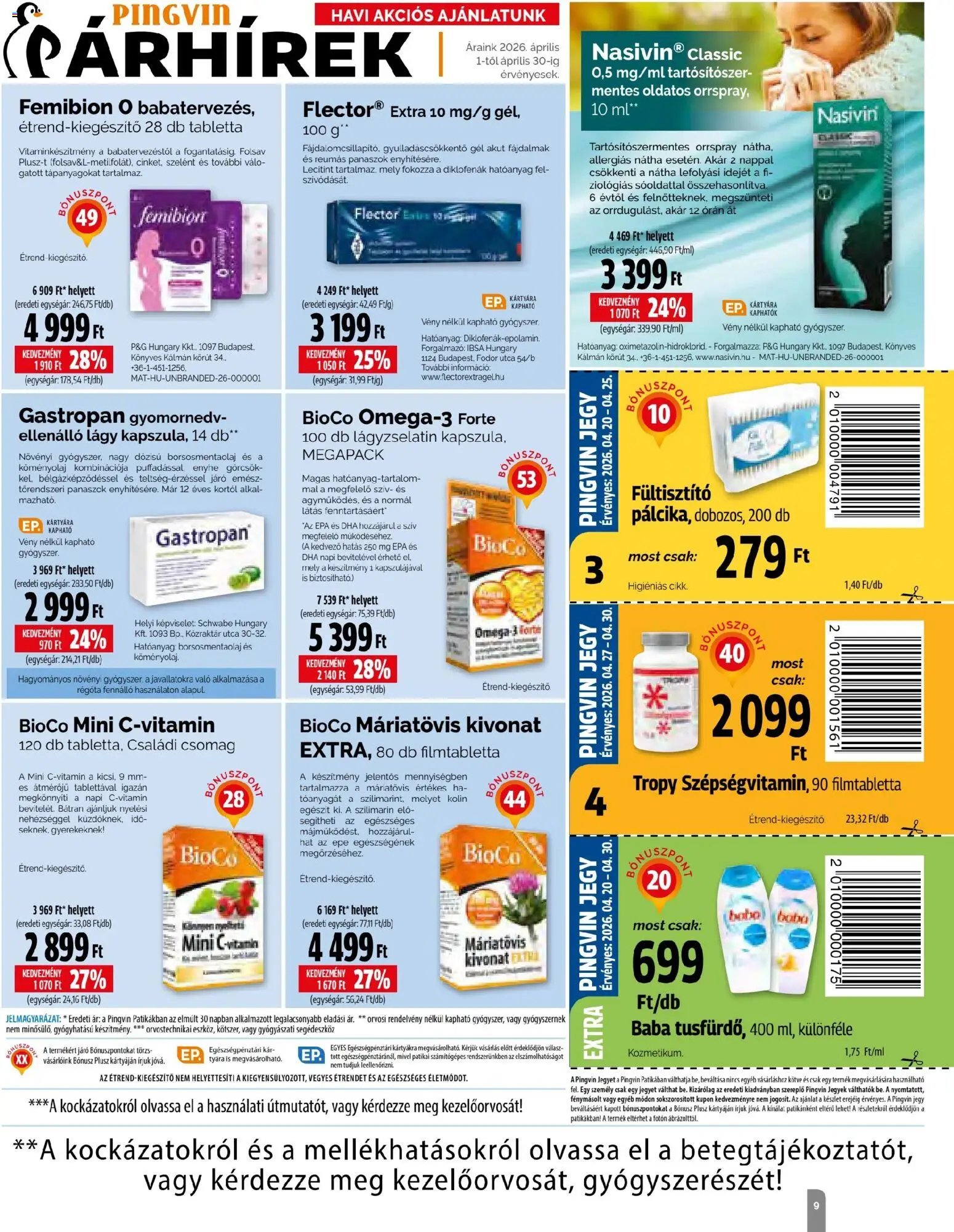 Pingvin Patika újság 2026.04.01. Pingvin Patika Magazin (2026-04-01 - 2026-04-30)