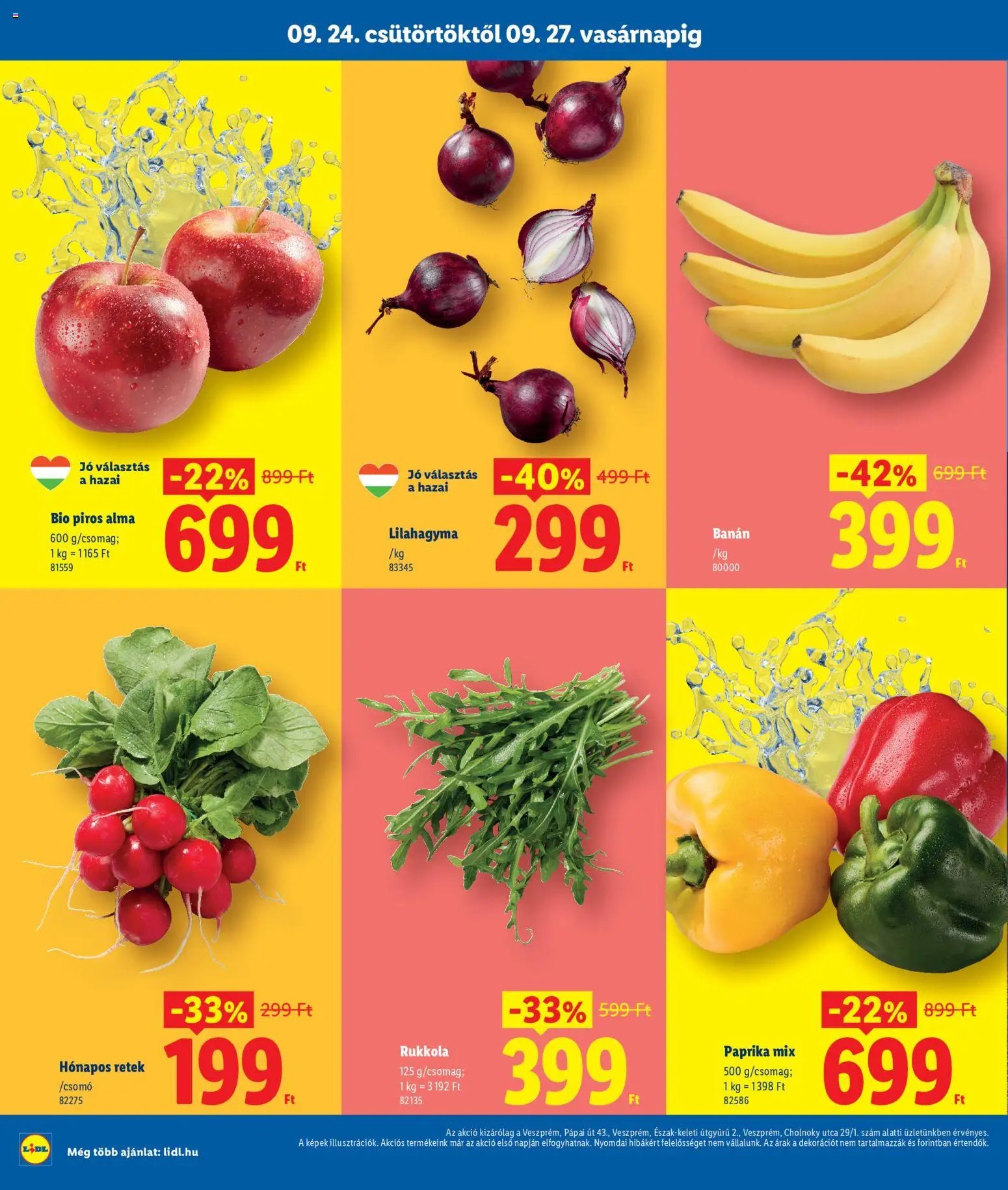 Lidl újság 2026.09.24. Lidl Veszprém