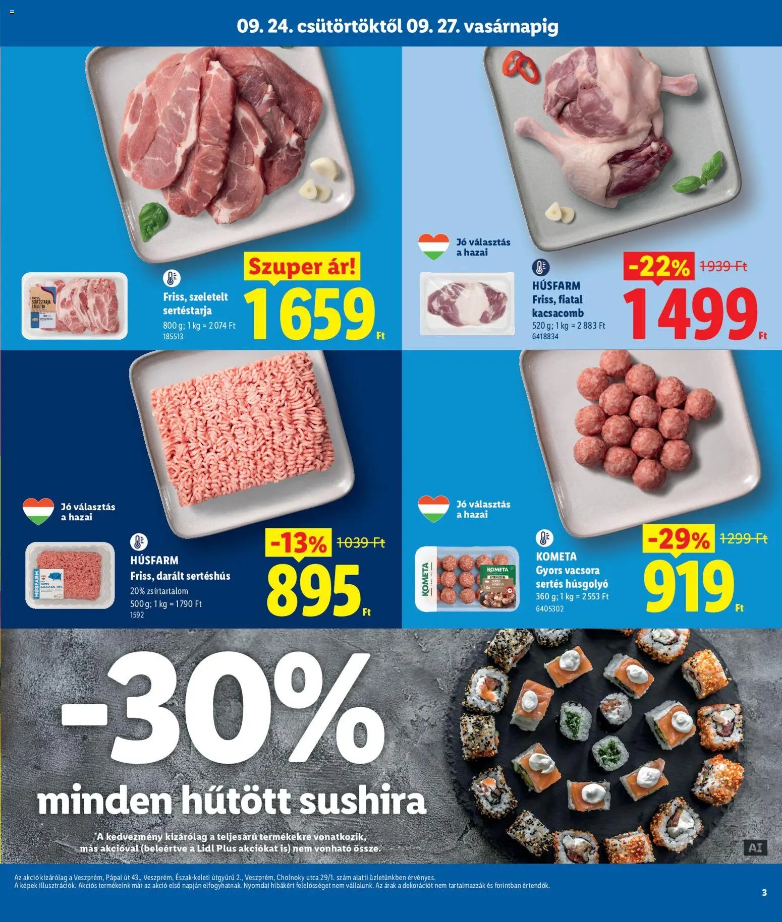 Lidl újság 2026.09.24. Lidl Veszprém