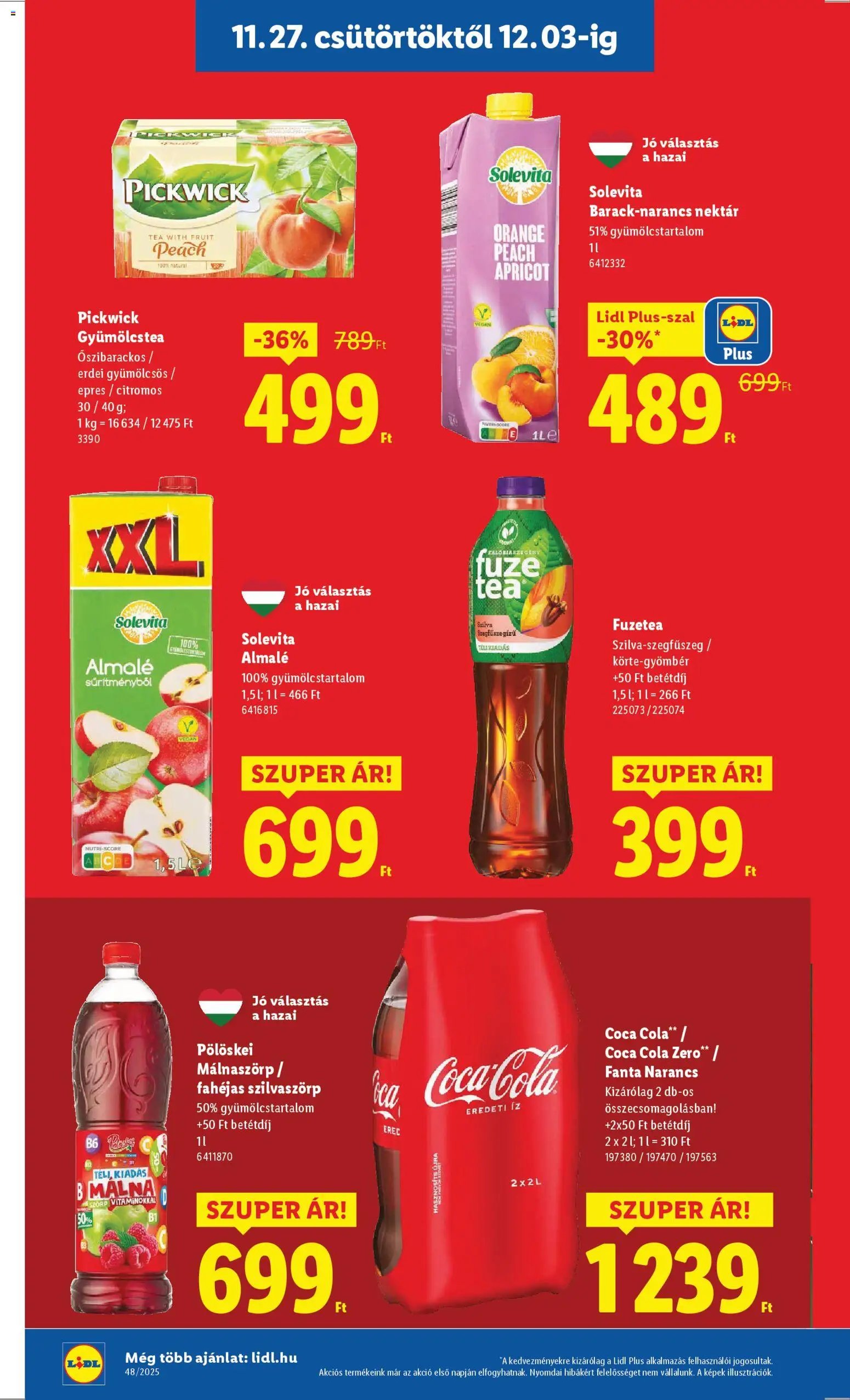 Lidl újság 2025.11.27. Akciós újság Lidl (2025-11-27 - 2025-12-03)