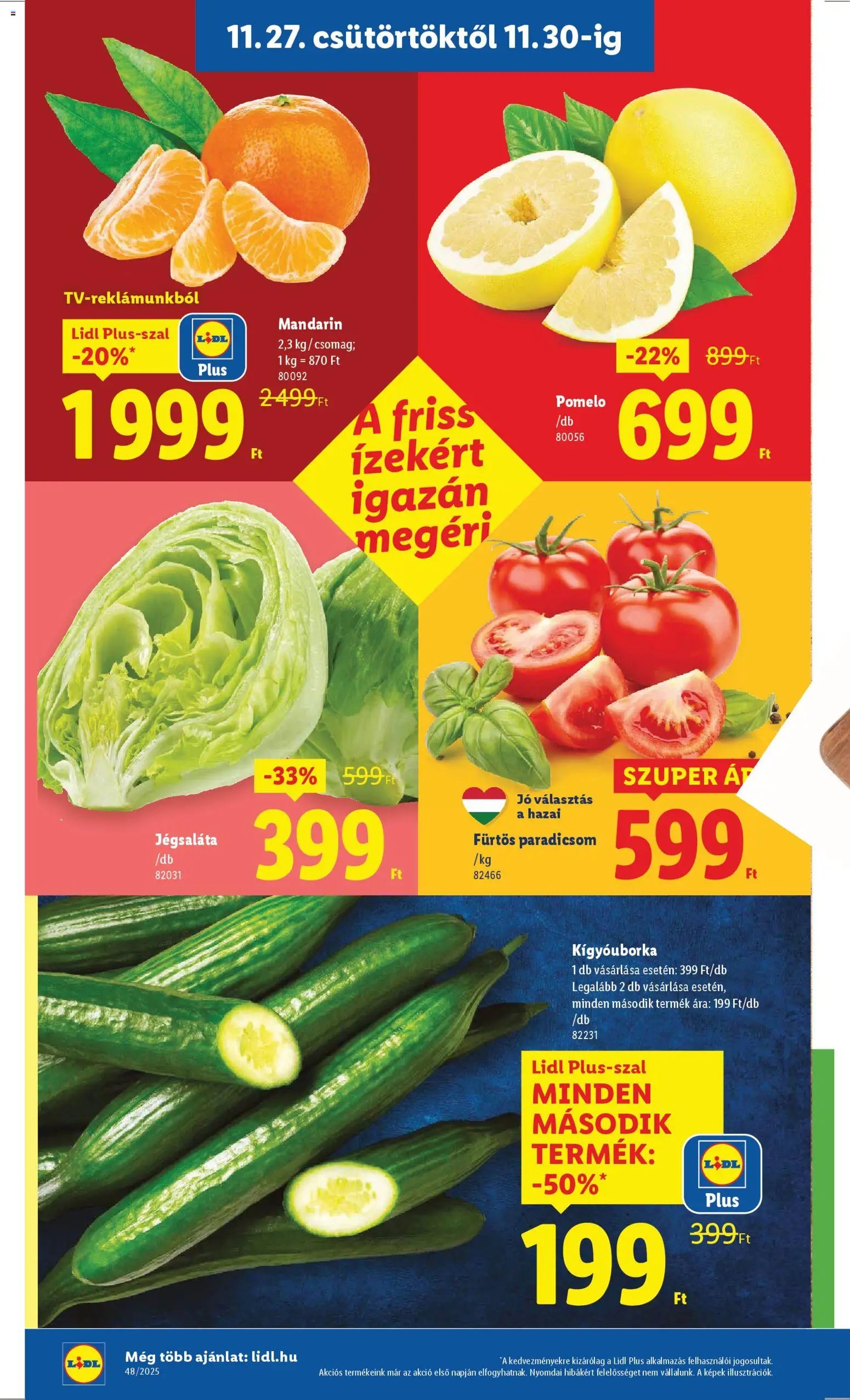 Lidl újság 2025.11.27. Akciós újság Lidl (2025-11-27 - 2025-12-03)