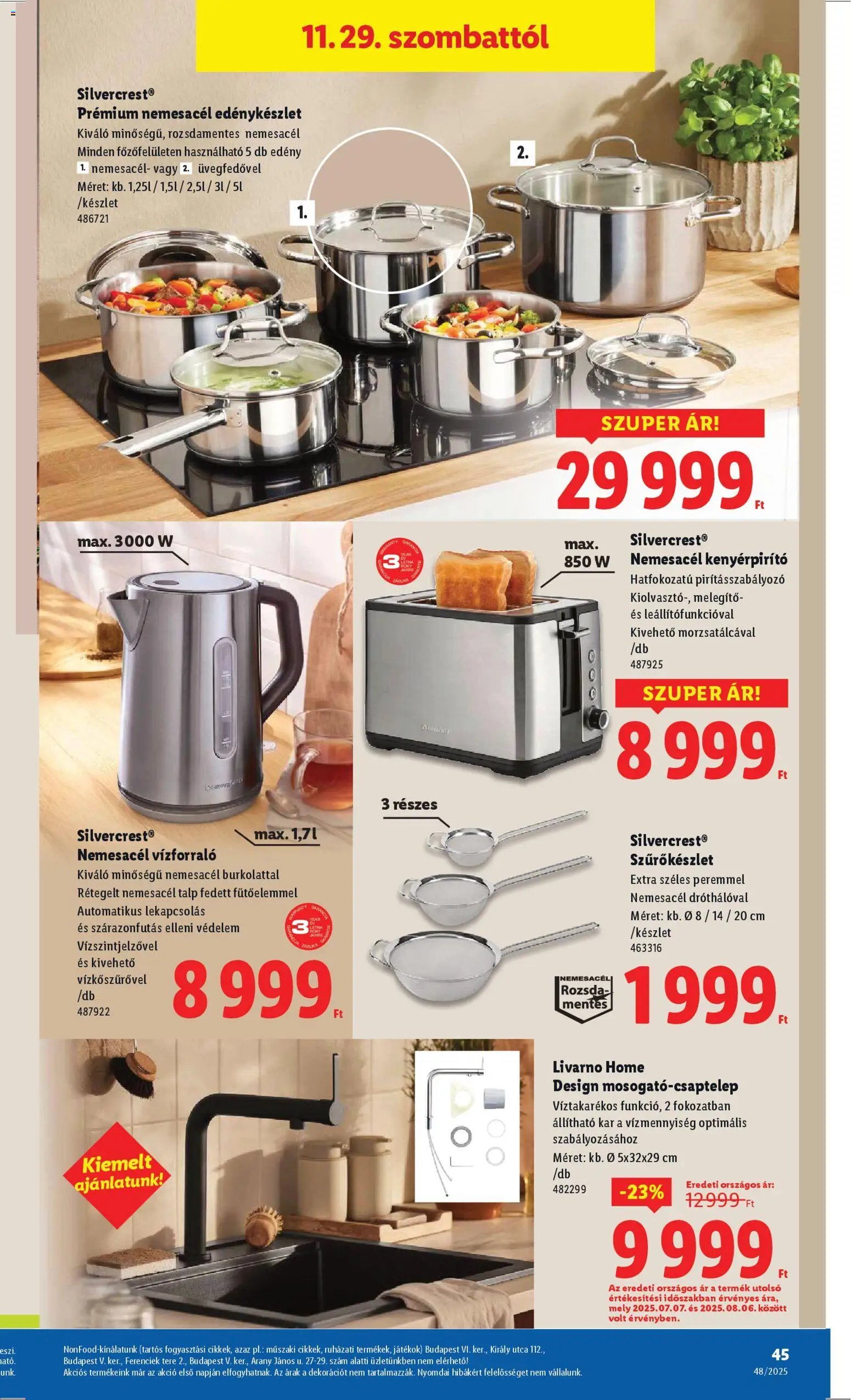 Lidl újság 2025.11.27. Akciós újság Lidl (2025-11-27 - 2025-12-03)