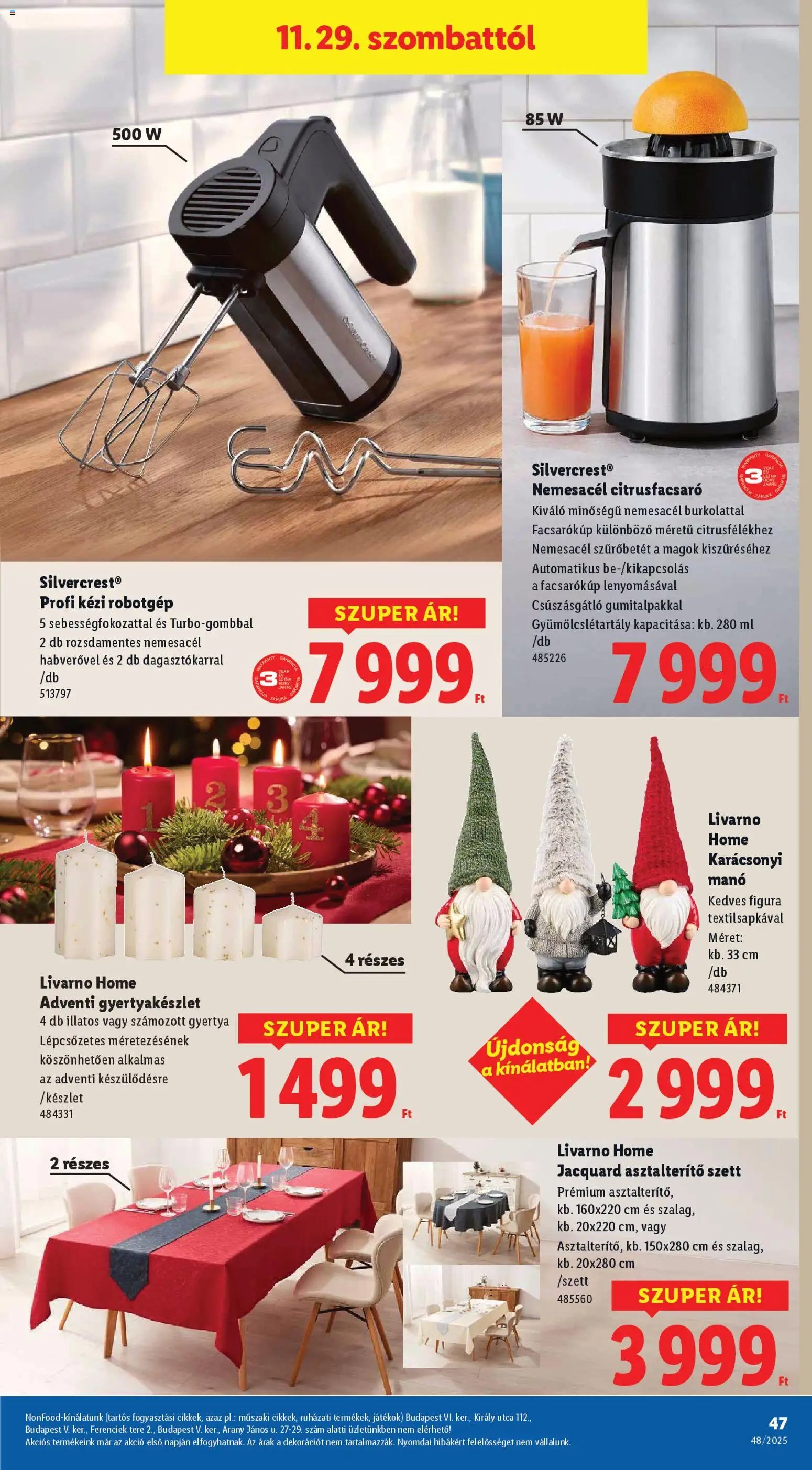 Lidl újság 2025.11.27. Akciós újság Lidl (2025-11-27 - 2025-12-03)