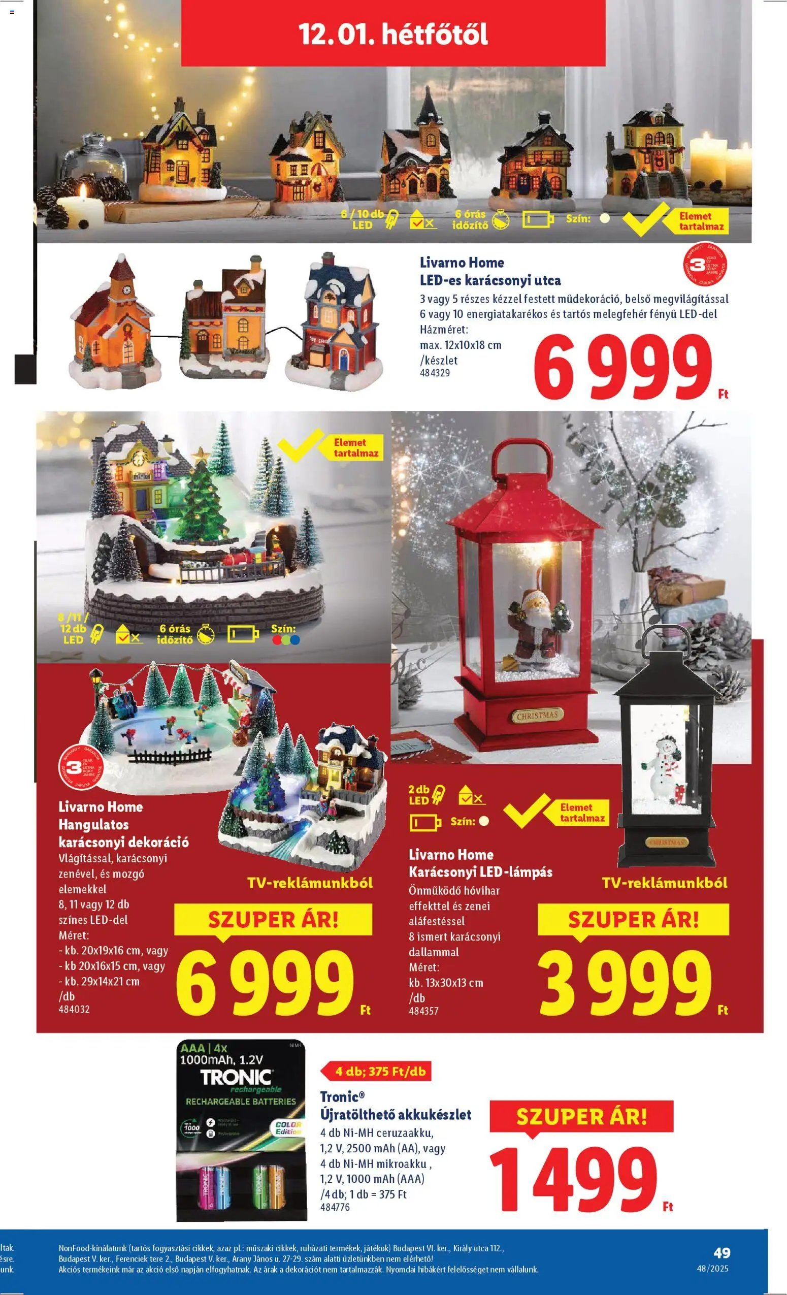 Lidl újság 2025.11.27. Akciós újság Lidl (2025-11-27 - 2025-12-03)