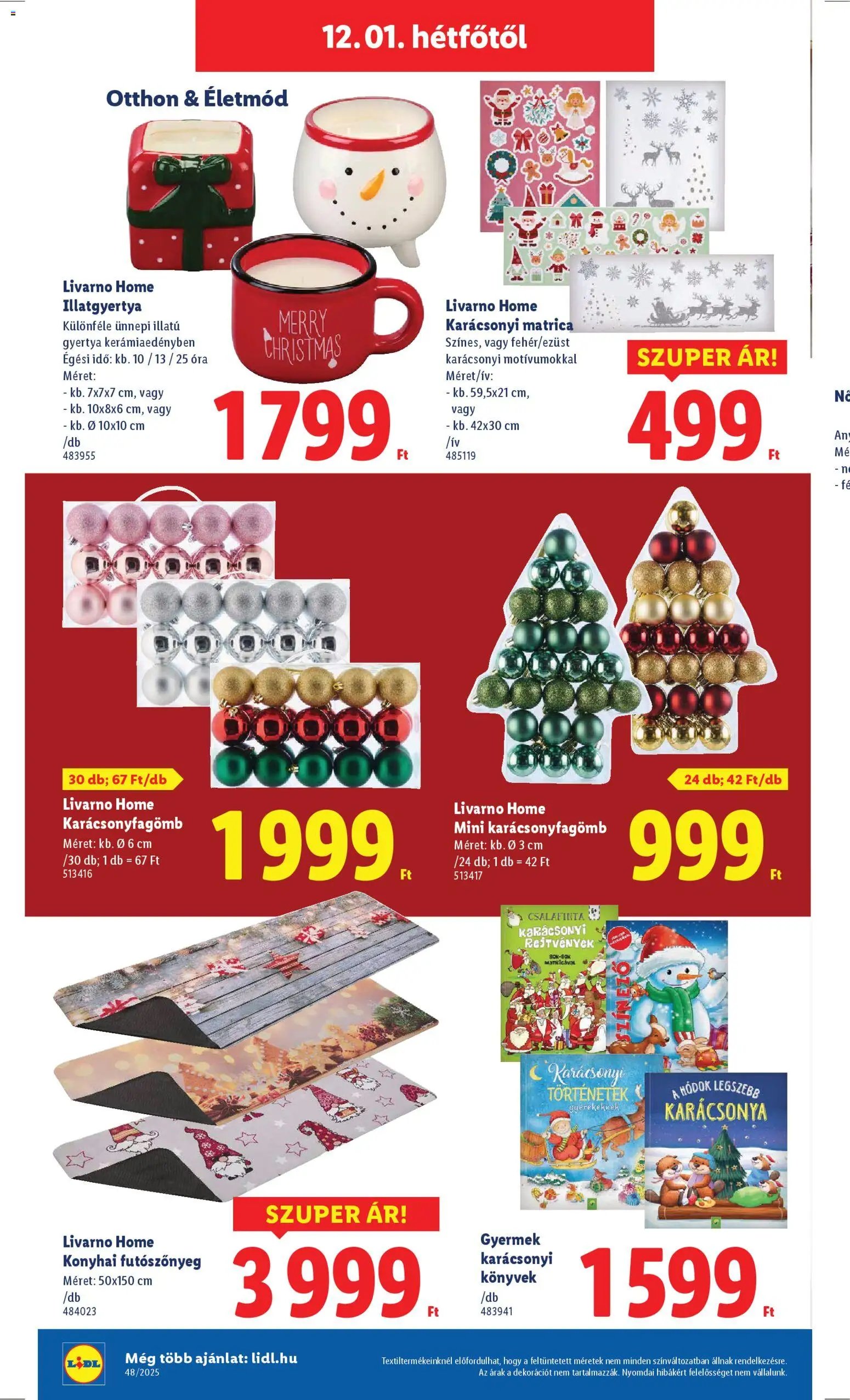 Lidl újság 2025.11.27. Akciós újság Lidl (2025-11-27 - 2025-12-03)