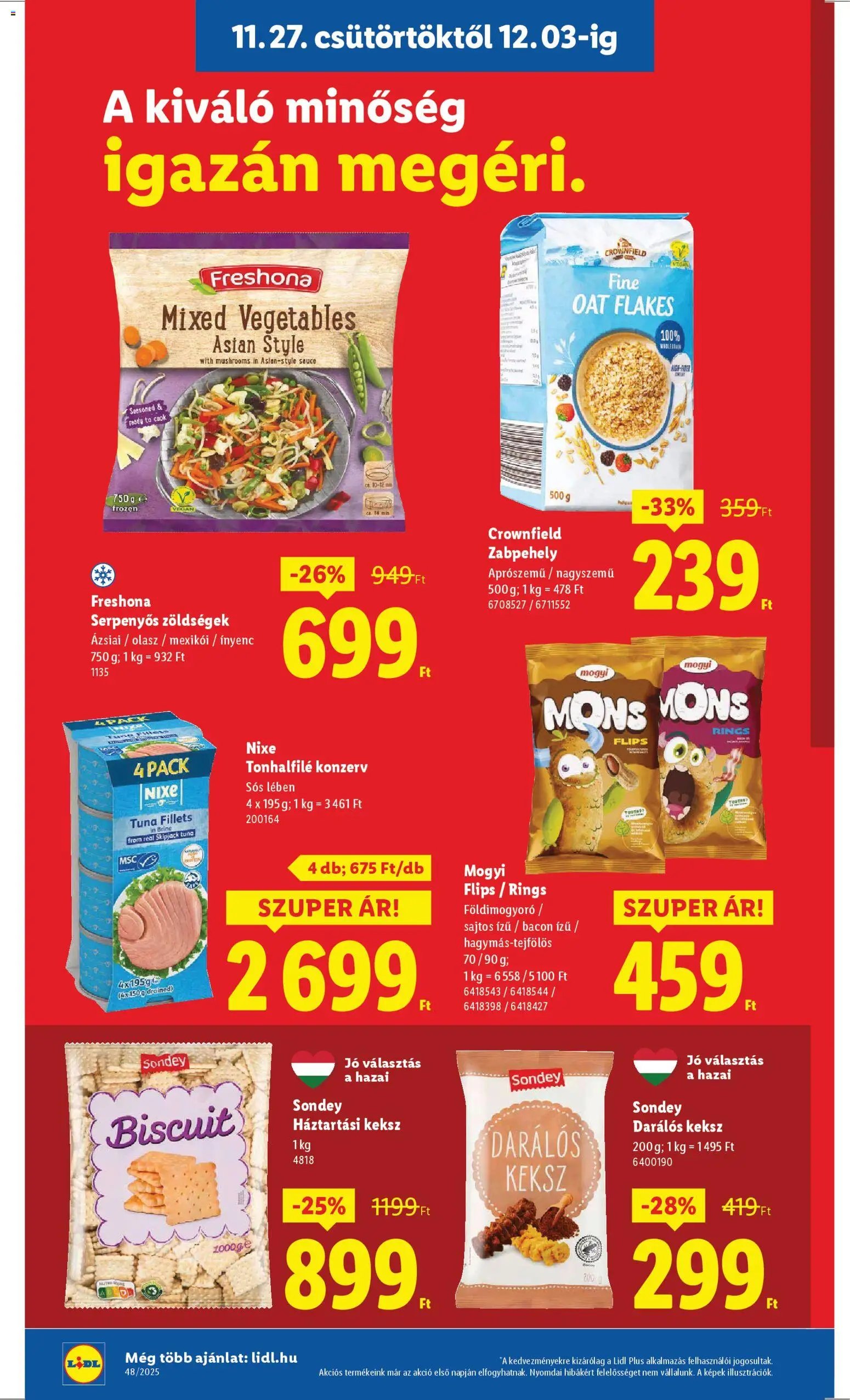 Lidl újság 2025.11.27. Akciós újság Lidl (2025-11-27 - 2025-12-03)