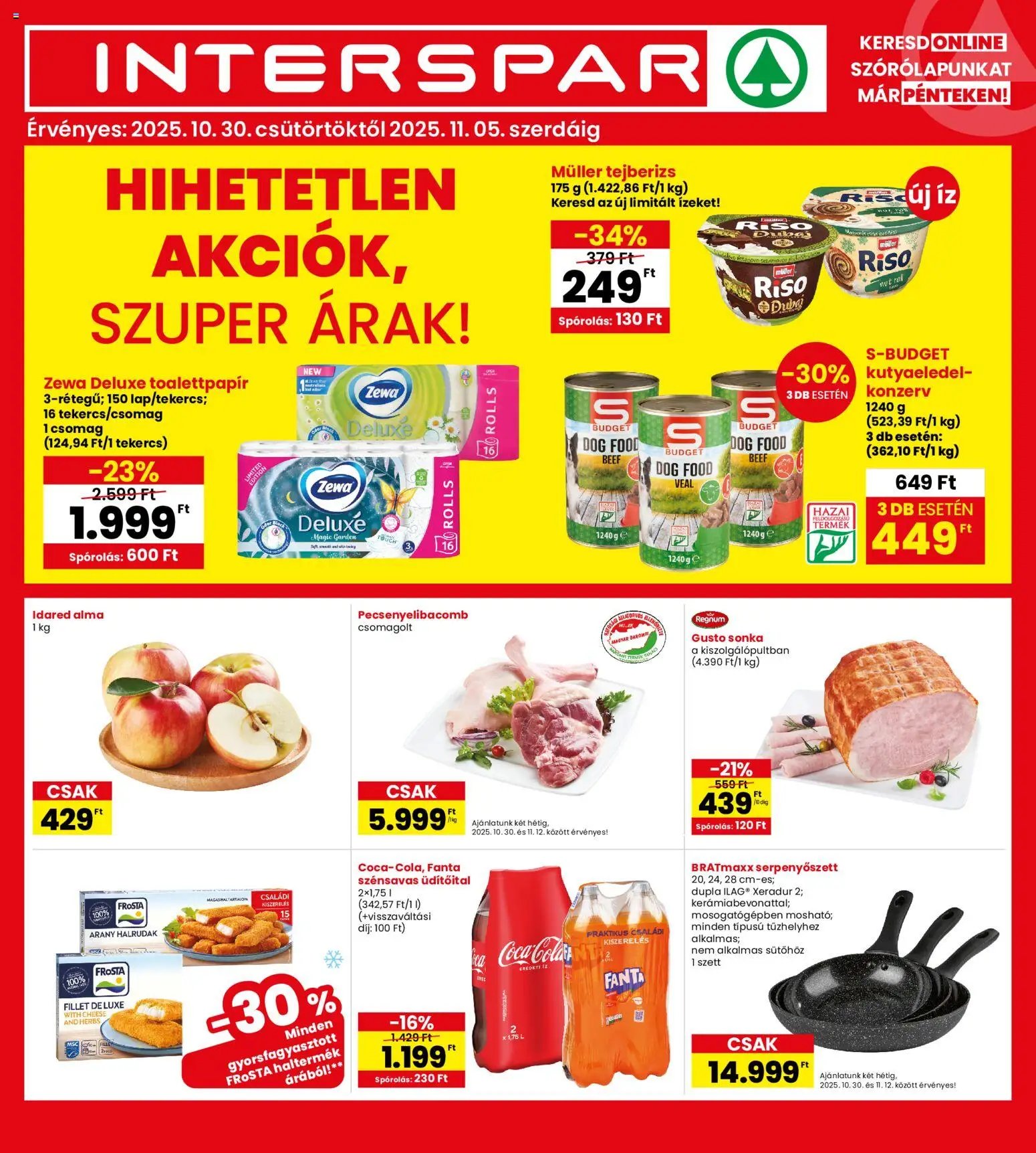 Interspar újság 2025.10.30. Akciós újság Interspar (2025-10-30 - 2025-11-05)