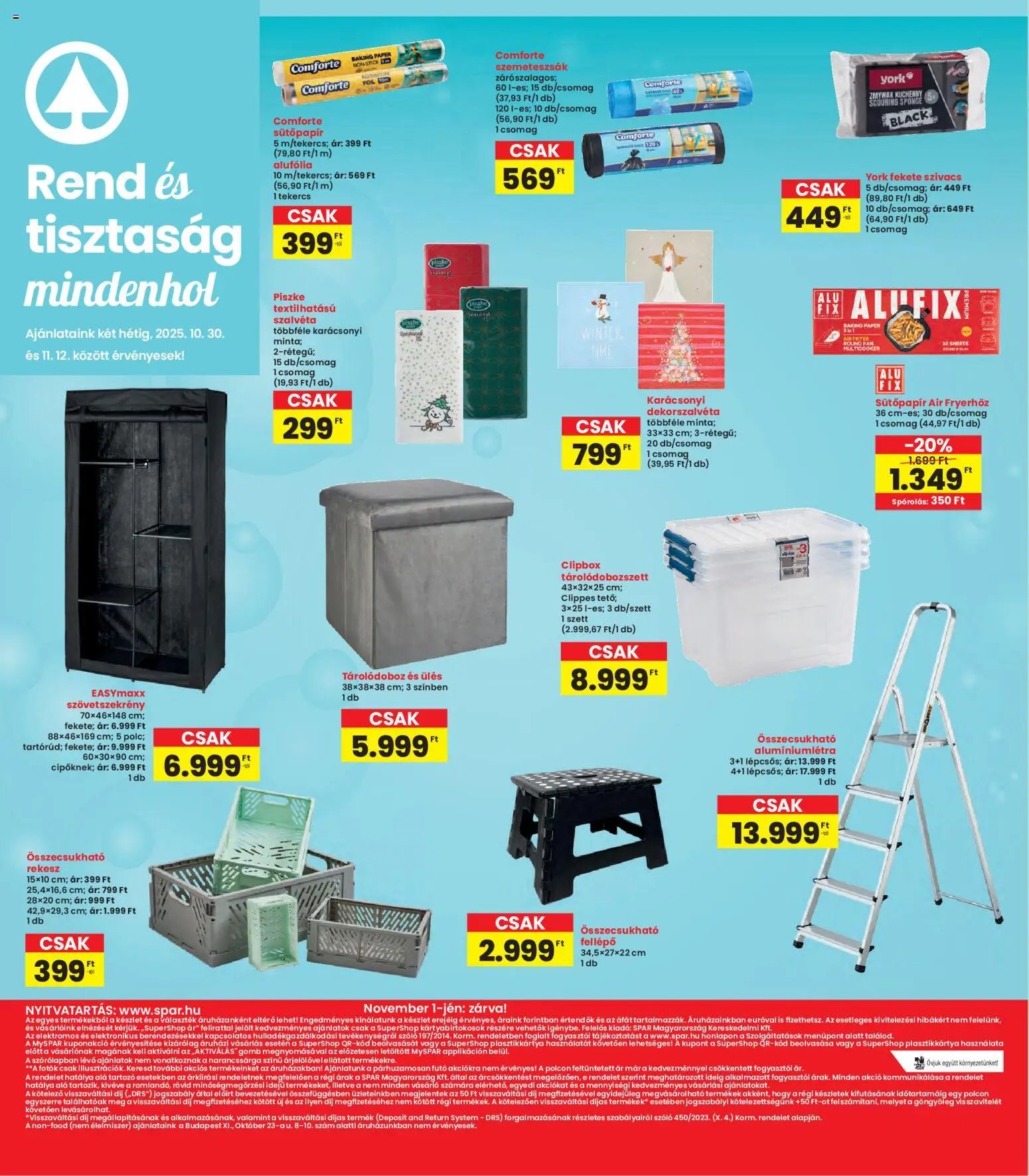 Interspar újság 2025.10.30. Akciós újság Interspar (2025-10-30 - 2025-11-05)