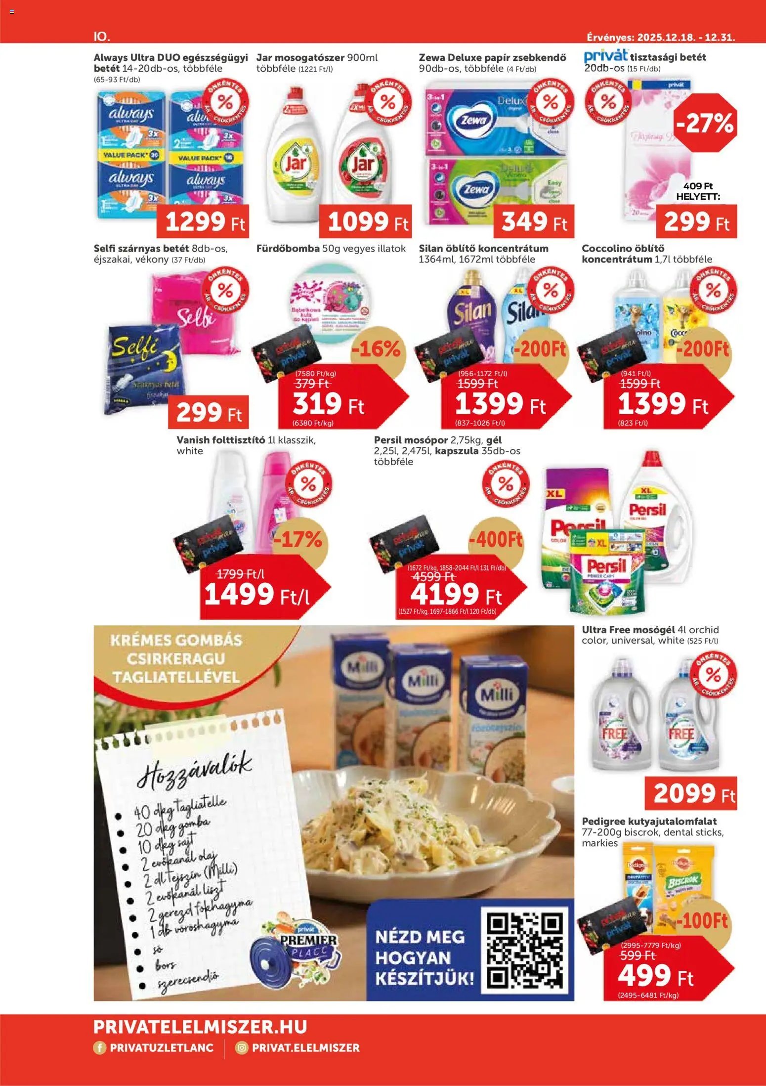 PRIVÁT újság 2025.12.18. Aktuális szórólap MAX (2025-12-18 - 2025-12-31)