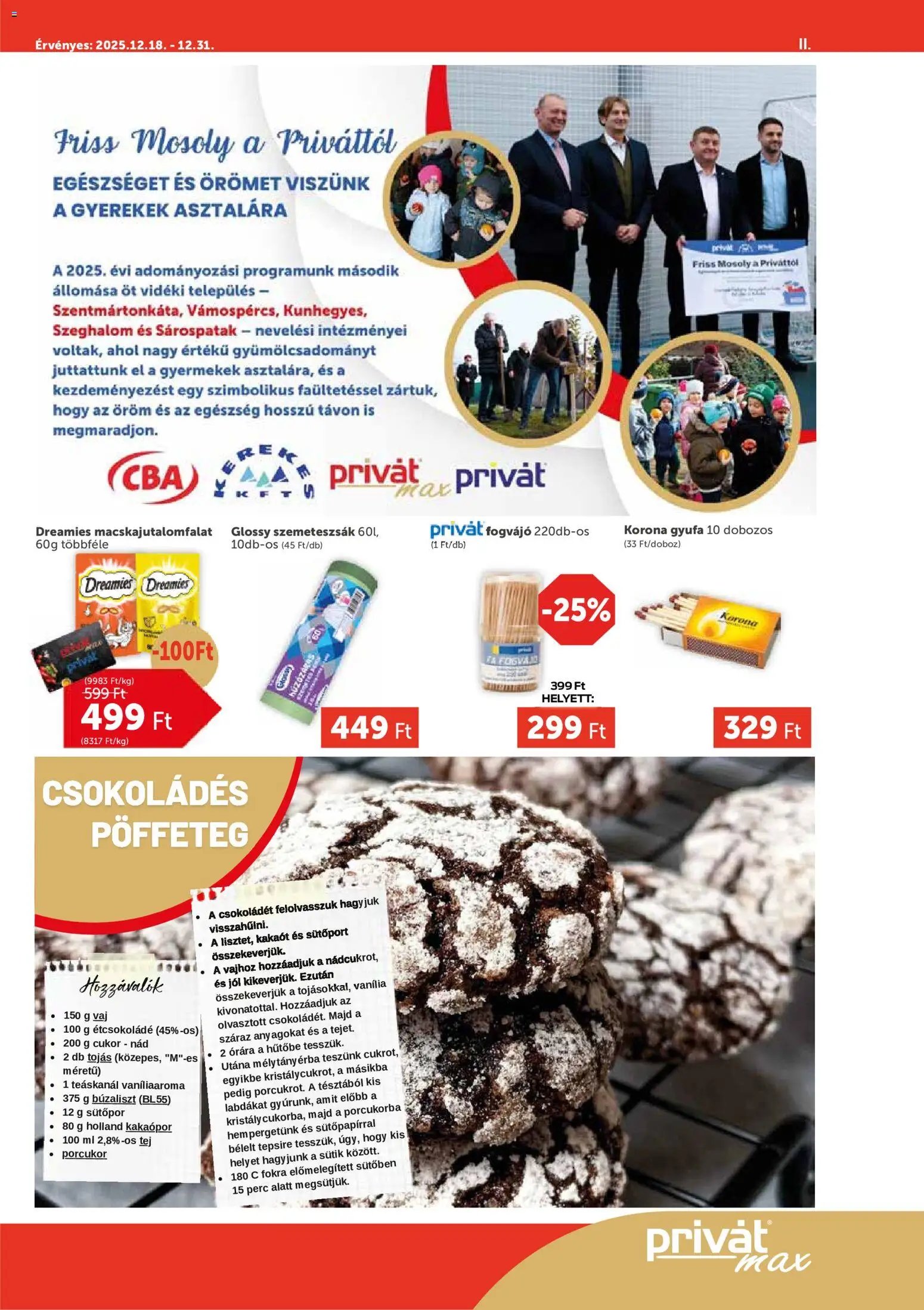 PRIVÁT újság 2025.12.18. Aktuális szórólap MAX (2025-12-18 - 2025-12-31)