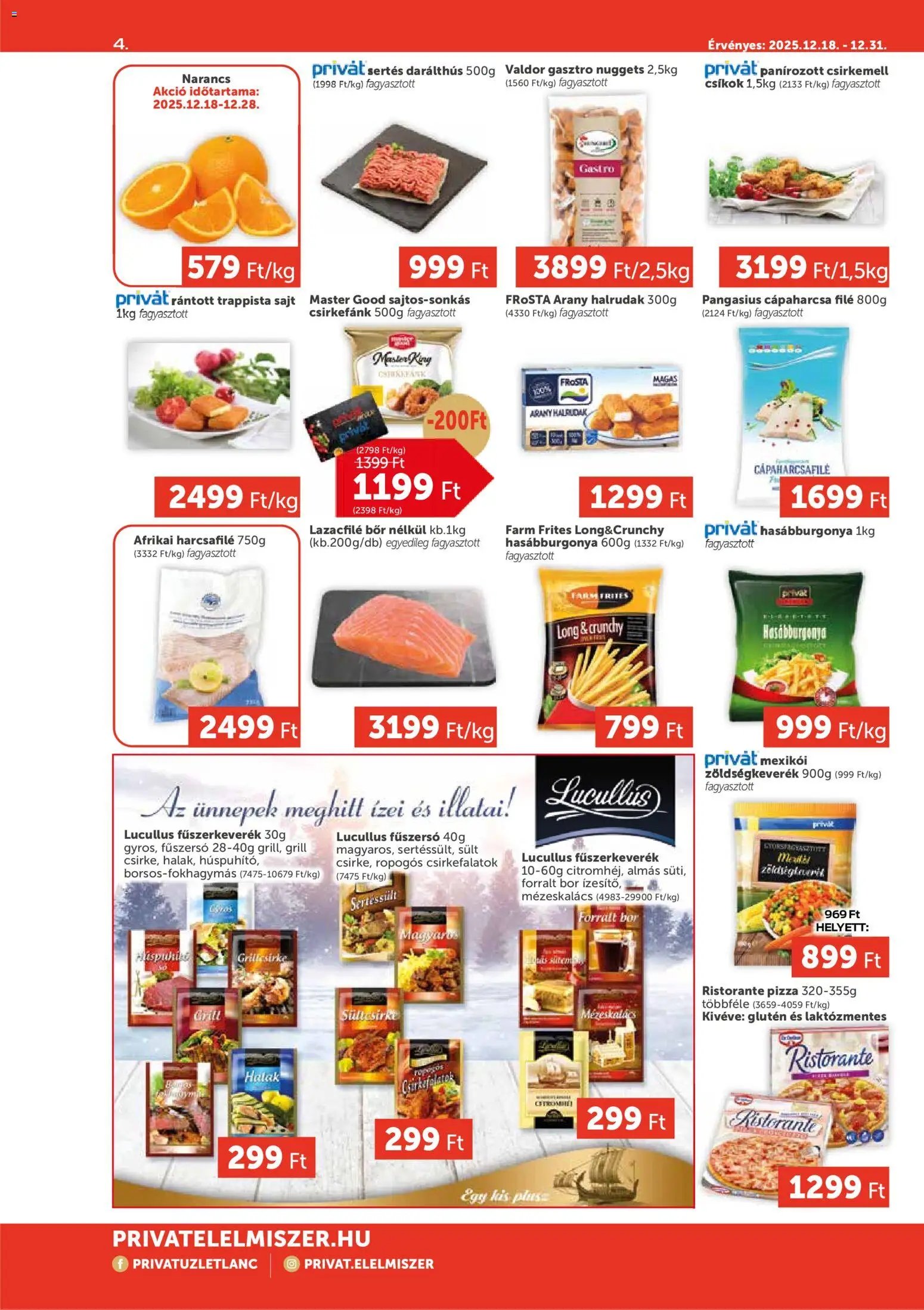 PRIVÁT újság 2025.12.18. Aktuális szórólap MAX (2025-12-18 - 2025-12-31)