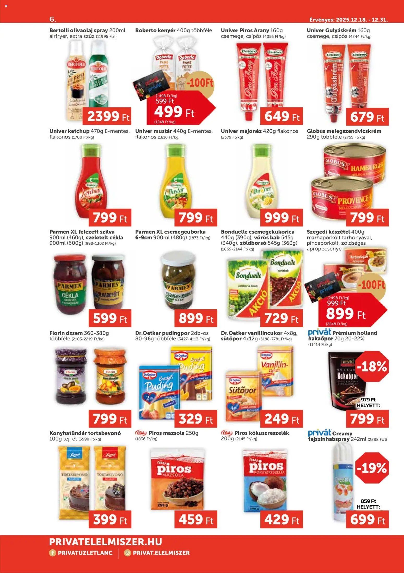 PRIVÁT újság 2025.12.18. Aktuális szórólap MAX (2025-12-18 - 2025-12-31)