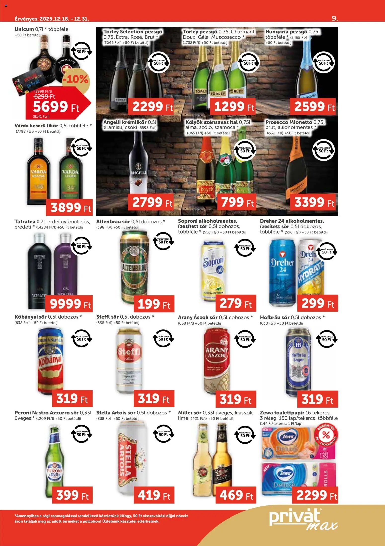 PRIVÁT újság 2025.12.18. Aktuális szórólap MAX (2025-12-18 - 2025-12-31)