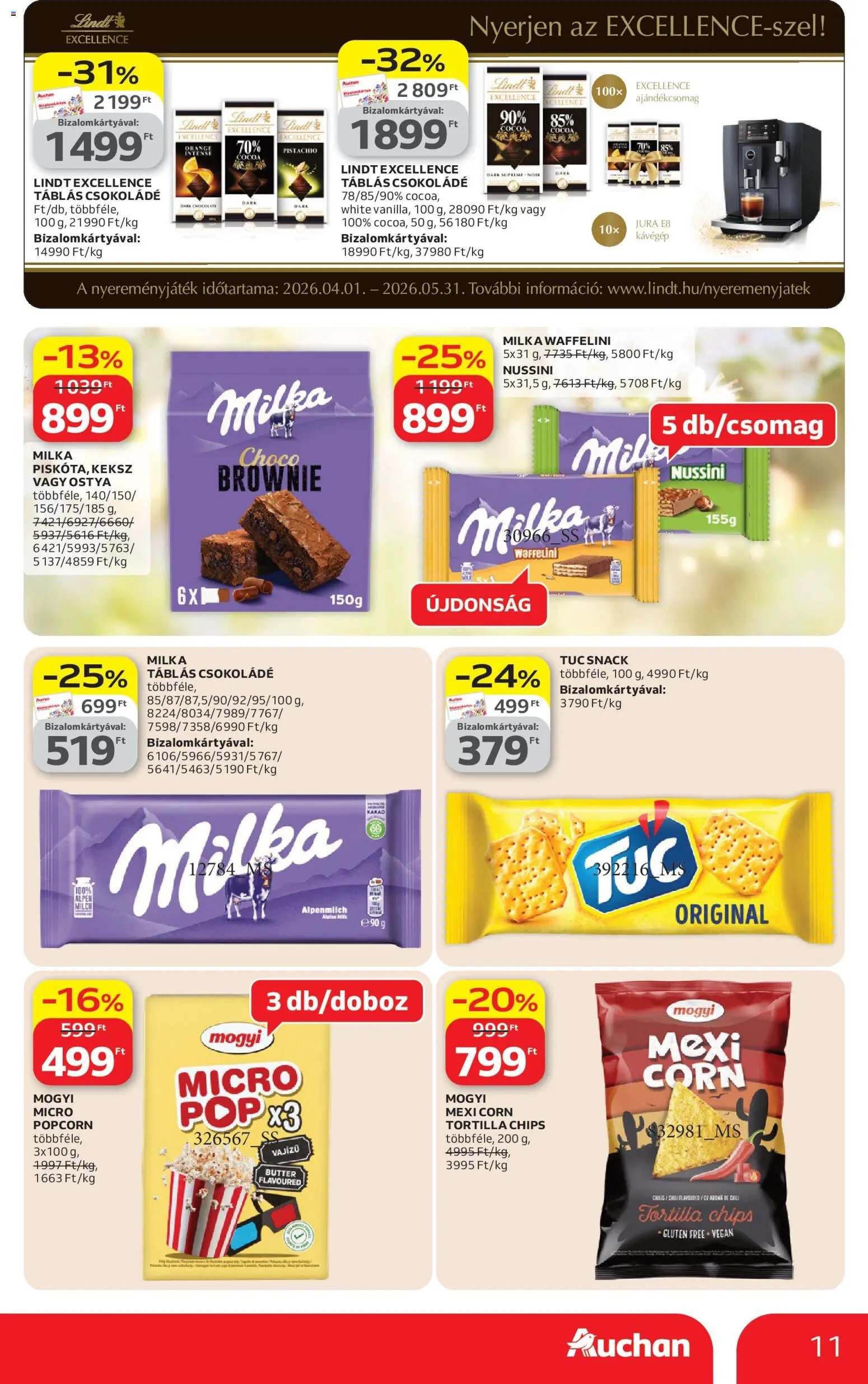 Auchan újság 2026.04.09. Auchan Kedvenc Márkáink (2026-04-09 - 2026-04-22)