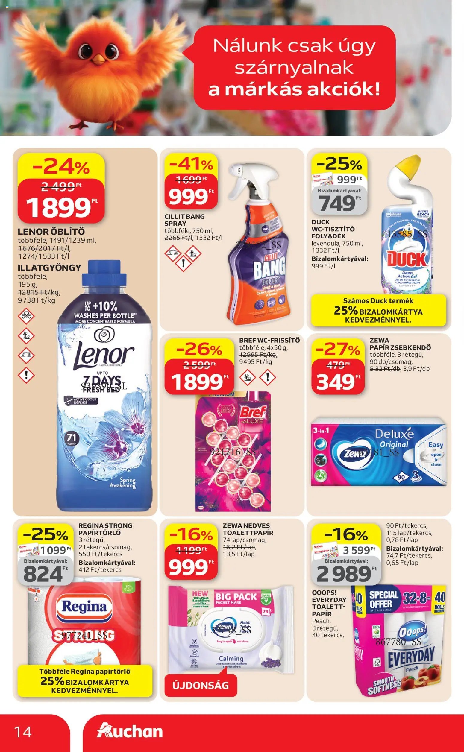 Auchan újság 2026.04.09. Auchan Kedvenc Márkáink (2026-04-09 - 2026-04-22)