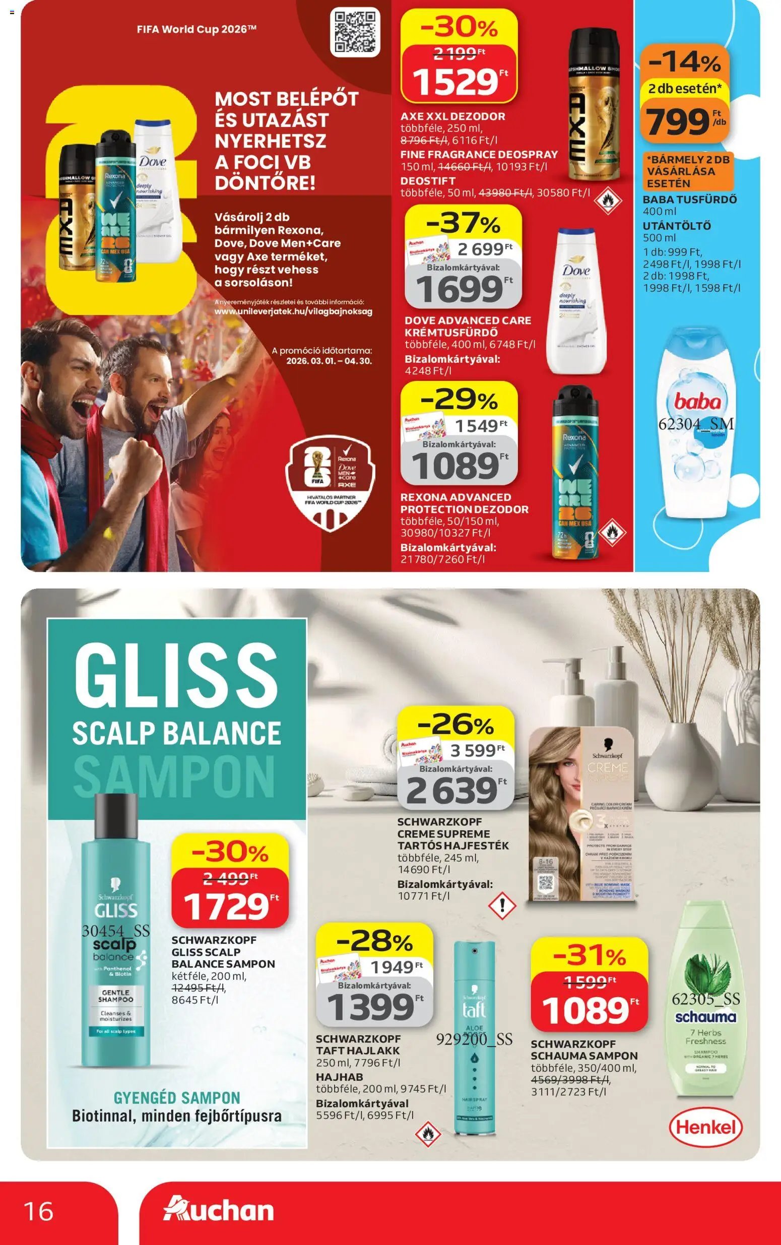Auchan újság 2026.04.09. Auchan Kedvenc Márkáink (2026-04-09 - 2026-04-22)